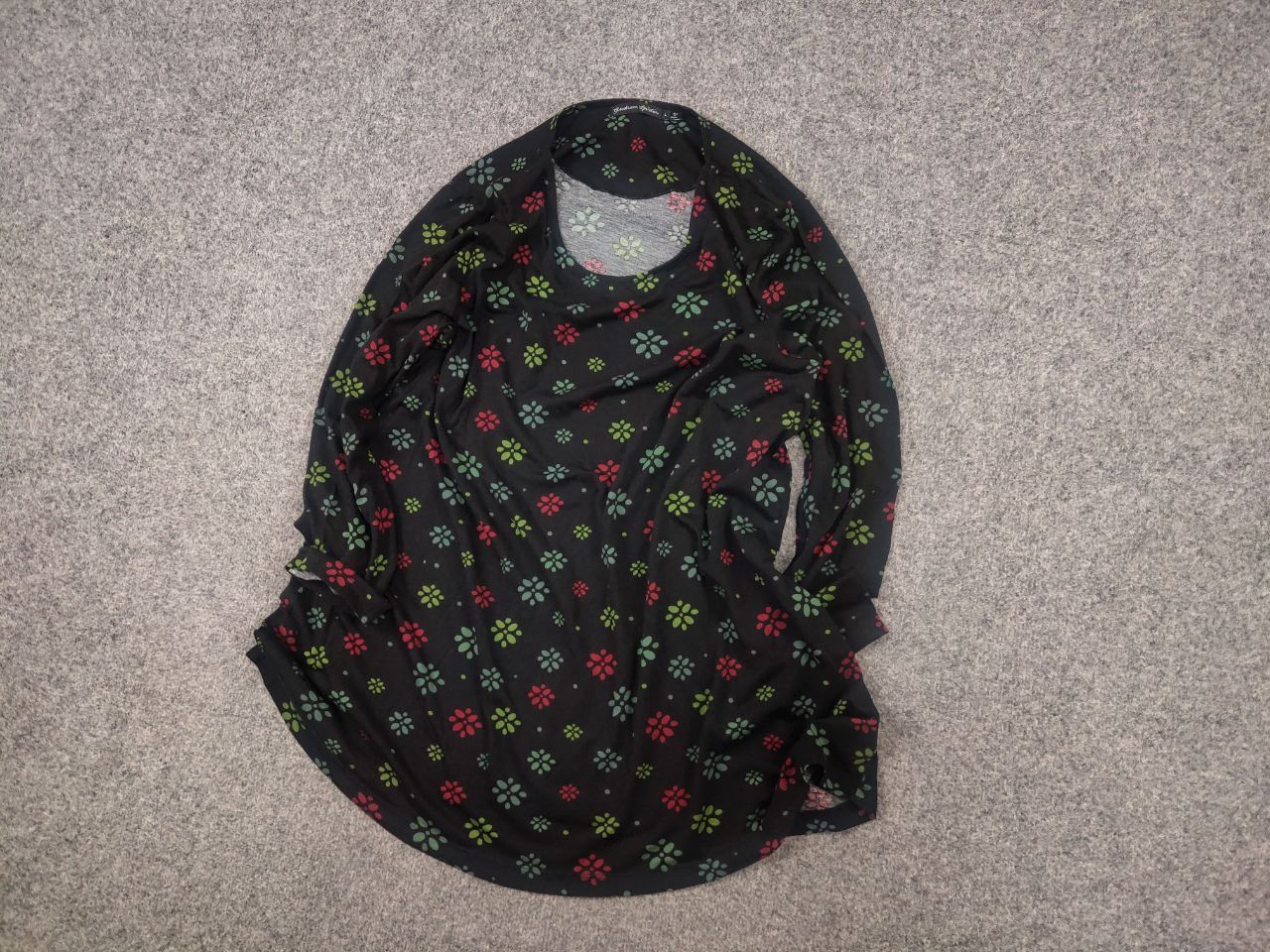 Gudrun Sjoden Gudrun Sjöden German Design Blouse Tunika Black Floral Size L / US 10 / IT 46 - 3 Thumbnail