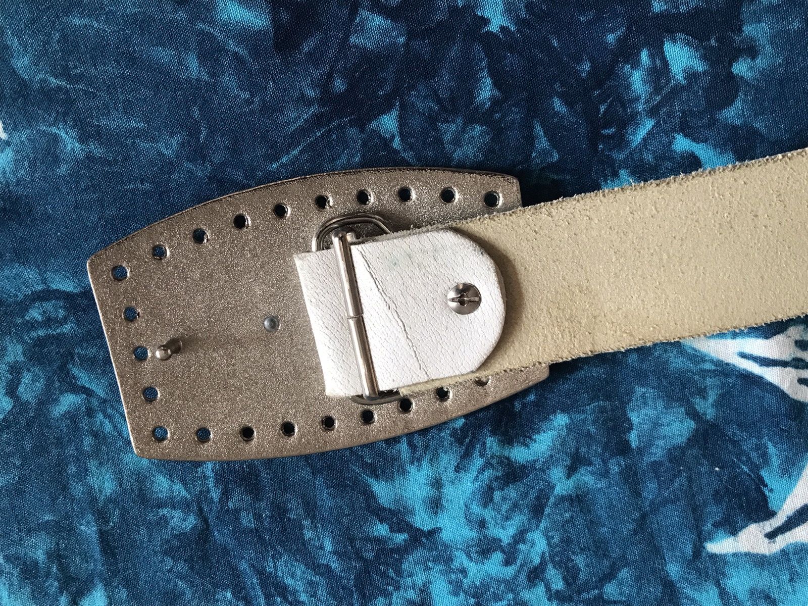 Ferrari 1980s VERY RARE FERRARI LEATHER BELT WITH IRON PLAQUE Size 36 - 7 Thumbnail