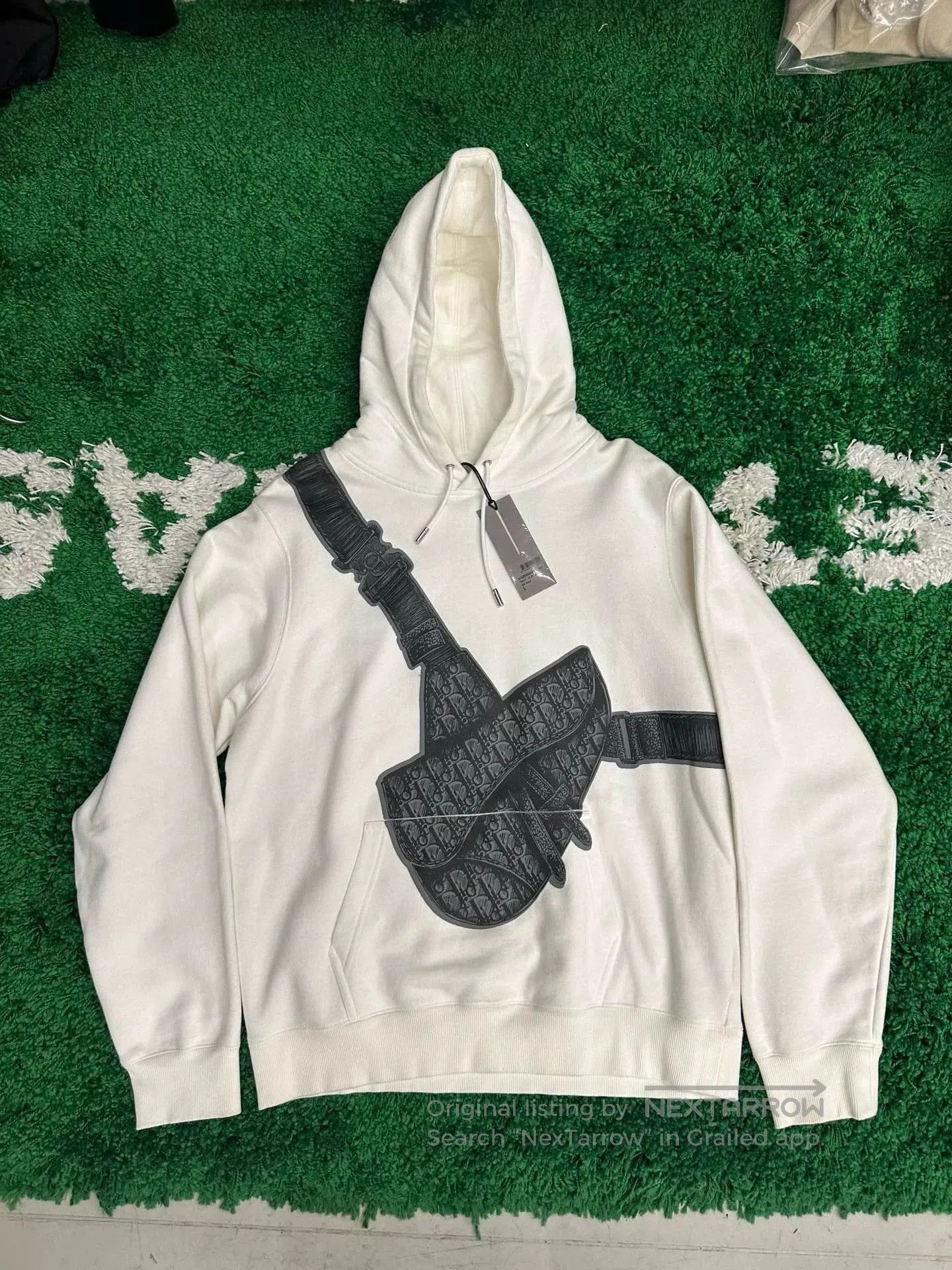 Dior Dior Saddle Bag Print White Hoodie. Size US L / EU 52-54 / 3 - 1 Thumbnail