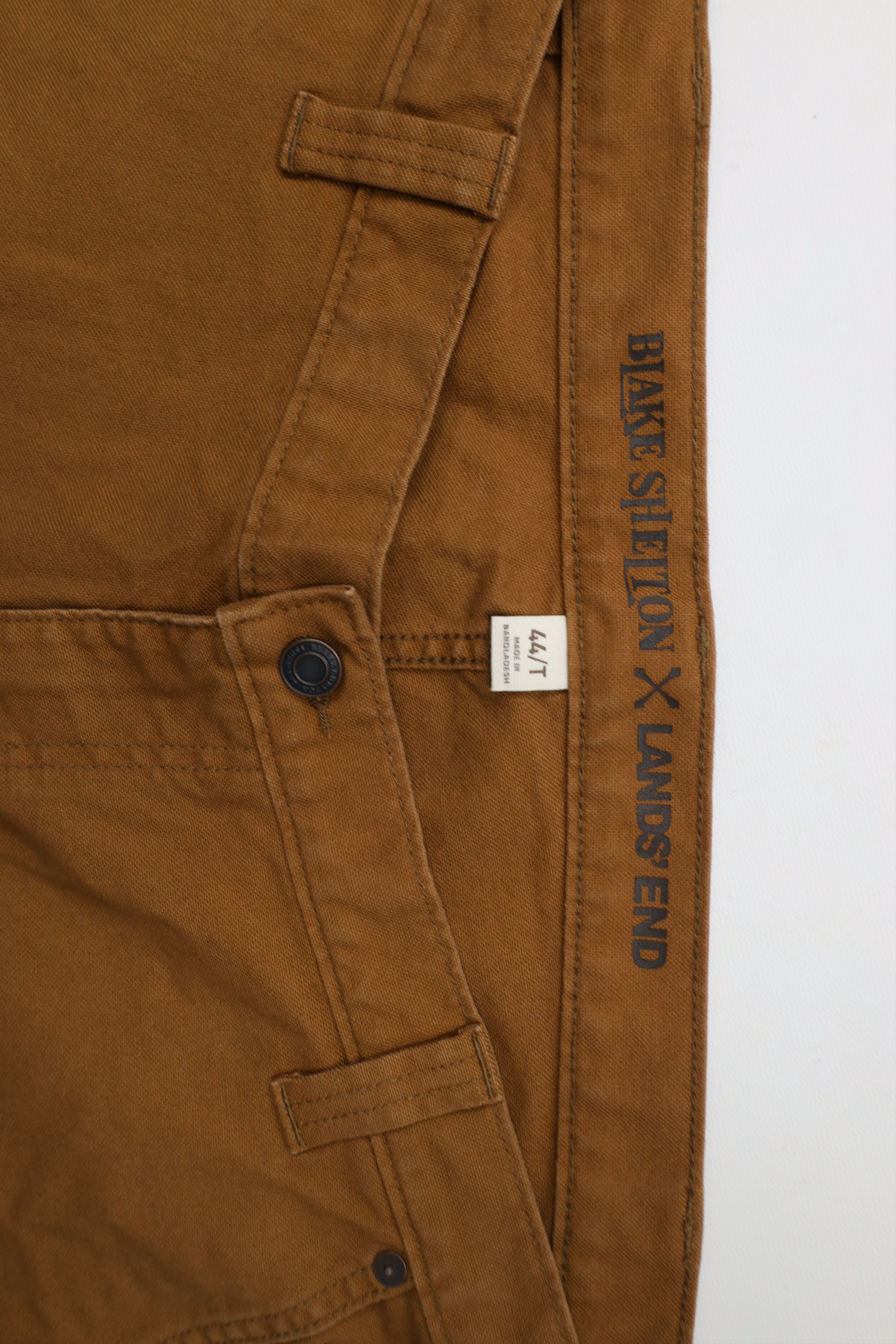 Lands' End × Vintage New Lands End x Blake Shelton Wide Leg Dungaree Pants Brown Size US 44 / EU 60 - 5 Thumbnail