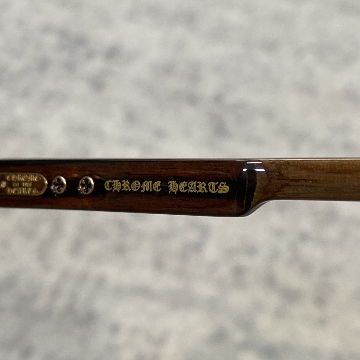 Chrome Hearts HROME HEARTS DEEP I Gold Plated/Wood Ebony Size ONE SIZE - 8 Thumbnail
