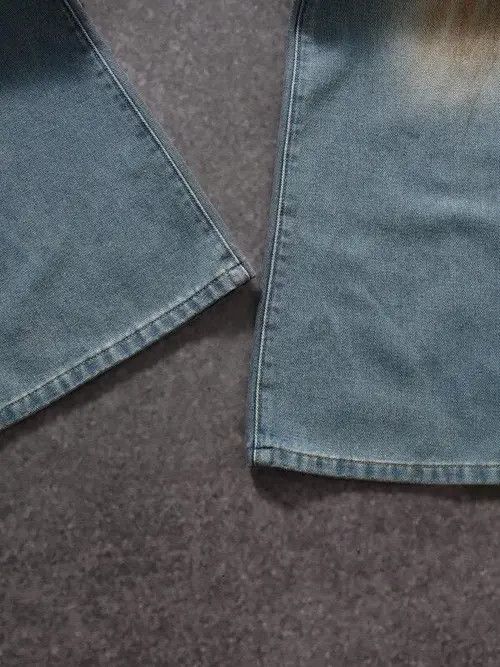 Japanese Brand × Vintage Vintage RETRO washed loose denim jeans Size US 36 / EU 52 - 4 Thumbnail