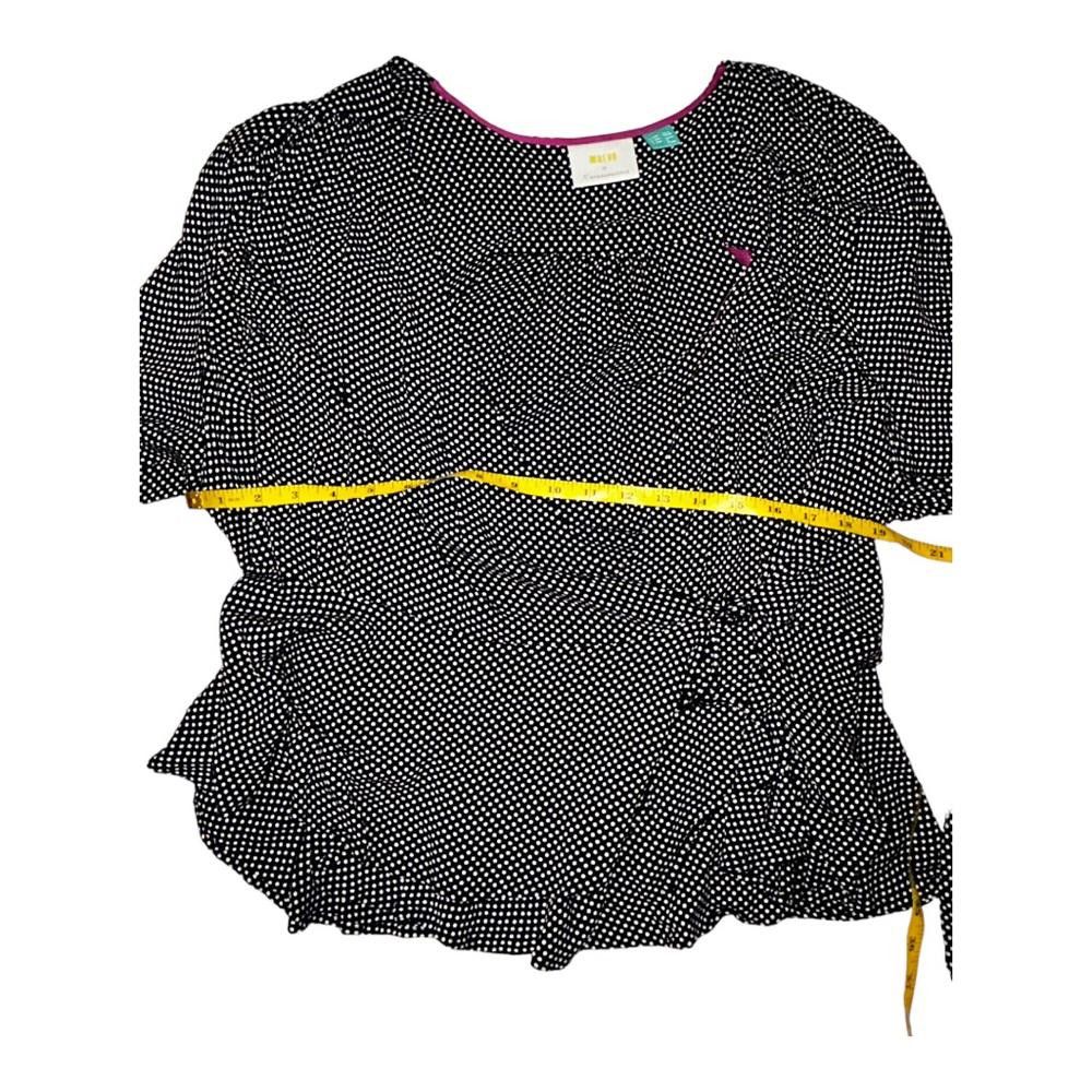 Designer Anthropologie l Maeve Ingrid Wrap Blouse Size 18 Size XXL / US 16-18 / IT 52-54 - 5 Thumbnail