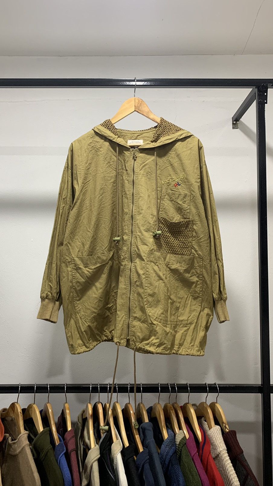Designer × Japanese Brand Henri Lucchapus Mesh Net Hooded Jacket 80s Size US L / EU 52-54 / 3 - 1 Thumbnail