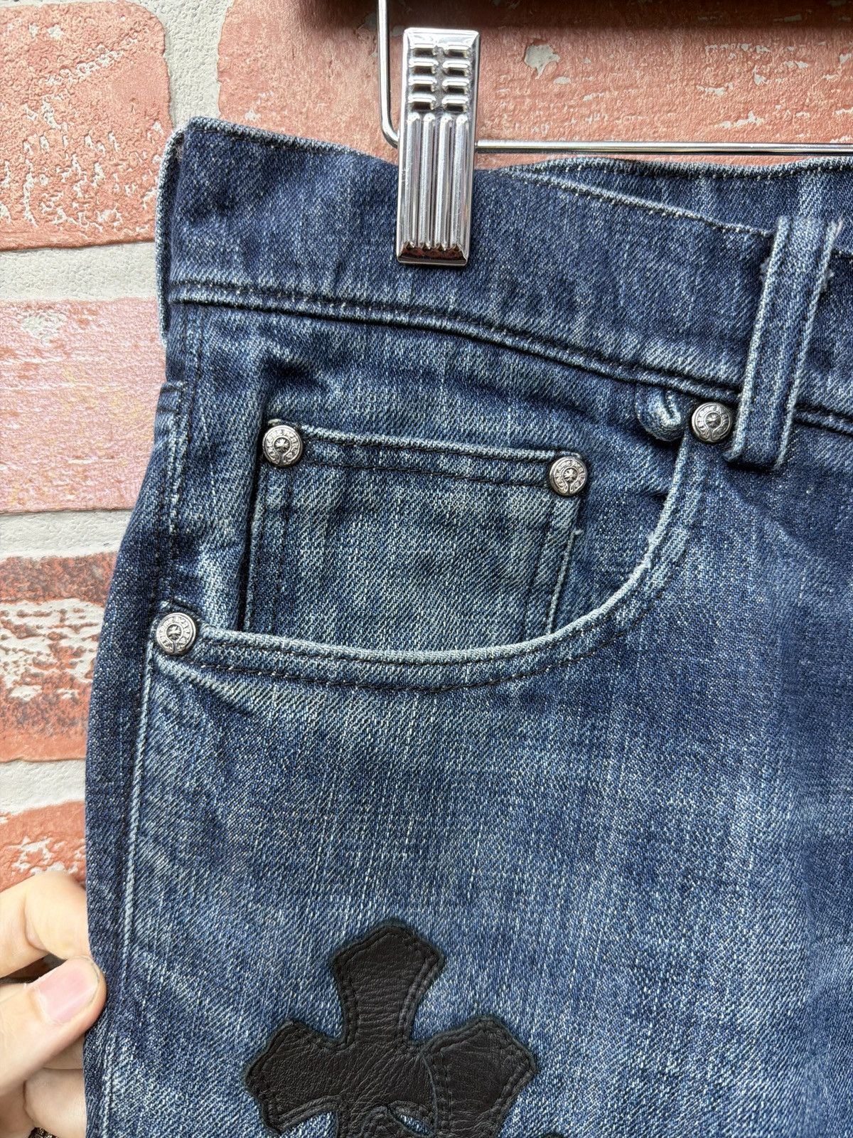 Chrome Hearts Chrome Hearts Patch Jeans Crosses Leather Blue Jean Size US 32 / EU 48 - 9 Thumbnail