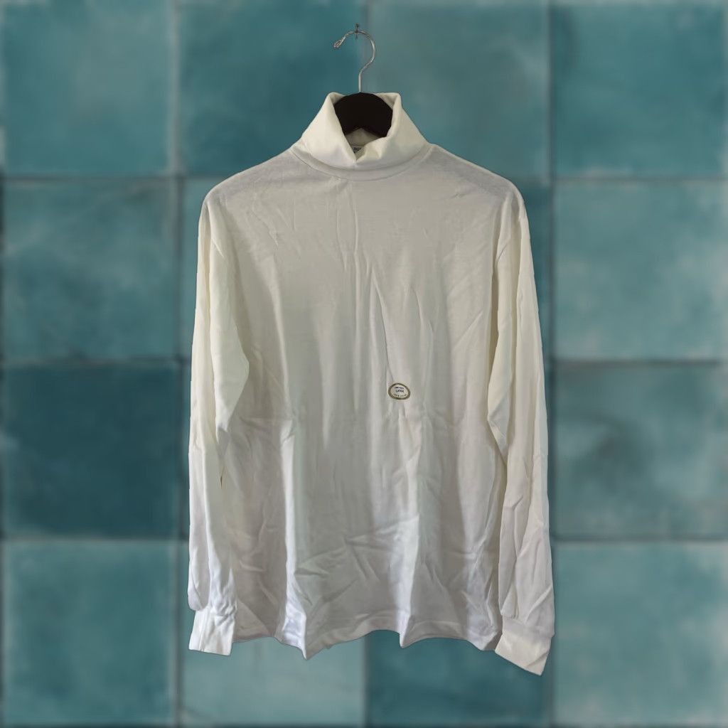 Russell Athletic VINTAGE Russell Athletic Turtleneck Shirt Mens L White 90s NIP Deadstock USA Made Cotton Long Sleeve Size US L / EU 52-54 / 3 - 1 Thumbnail