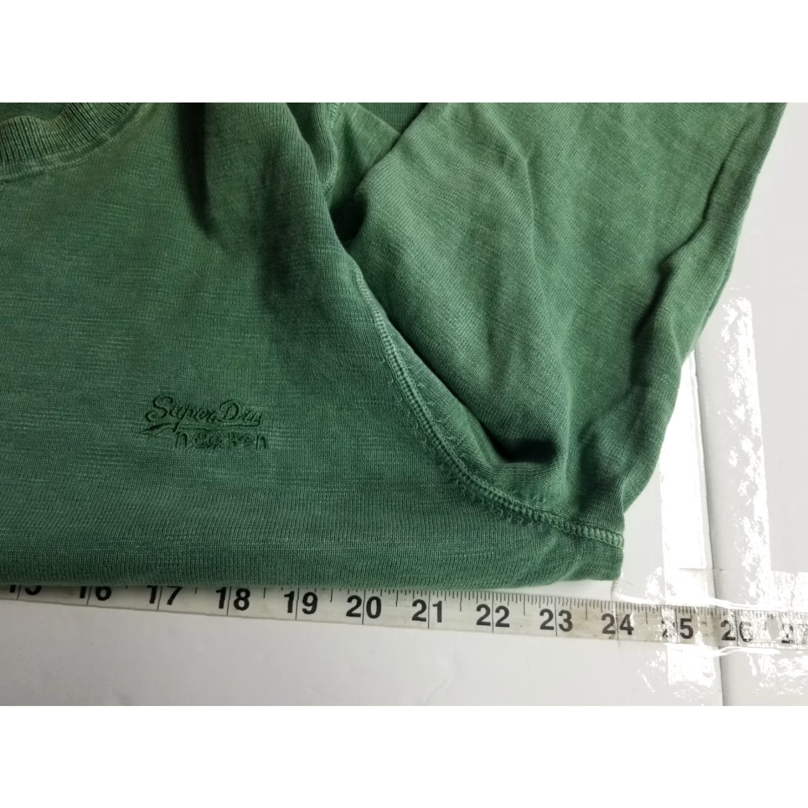 Superdry Superdry Men's Premium Knit Sweatshirt XL Green Logo Streetwear Pullover Sweatshirt Regular Fit Mens Size US XL / EU 56 / 4 - 4 Thumbnail
