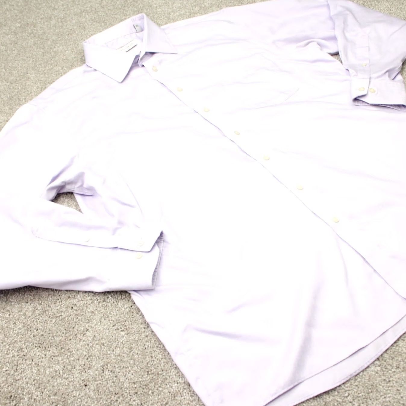 Joseph Abboud Joseph Abboud Shirt Mens 17 1/2 36/37 Tall Purple Non-Iron Cotton Long Sleeve Size US XXL / EU 58 / 5 - 5 Thumbnail