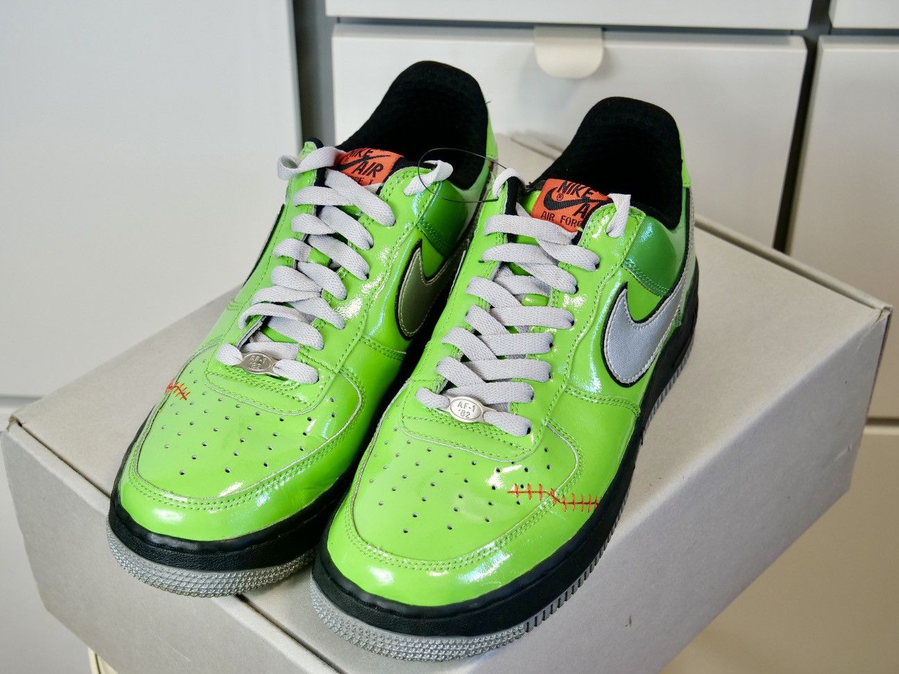 Nike Like New Nike Air Force AF1 QS Halloween Frankenstein Size US 9 / EU 42 - 8 Thumbnail