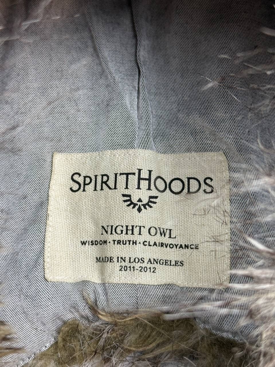 Japanese Brand SpiritHoods 2011-12 Night Owl Collector Faux Fur Hat USA Size ONE SIZE - 4 Thumbnail