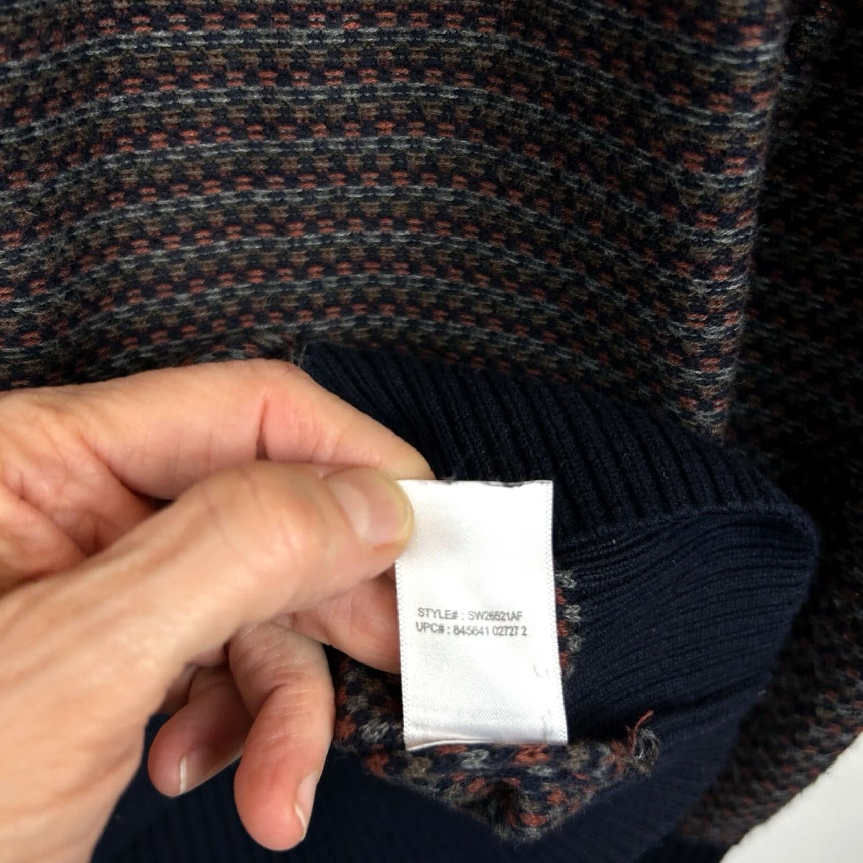 Vintage Alan Flusser Sweater Mens L Pullover V Neck Cotton Golf Preppy Academia Size US L / EU 52-54 / 3 - 7 Thumbnail