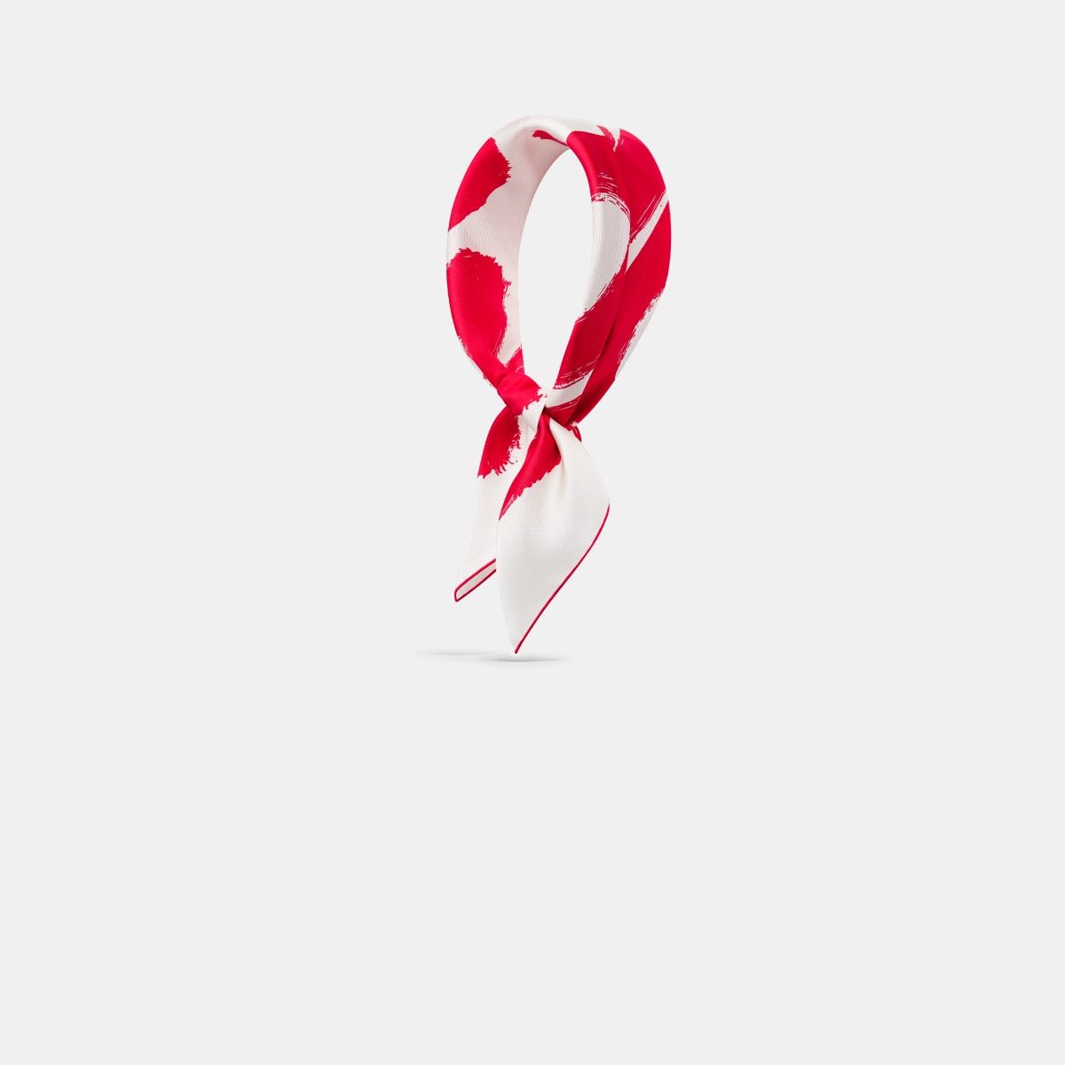 Dior o1bcso1str0226 Size:OS/70 Square Scarf in White/Red Size ONE SIZE - 1 Thumbnail