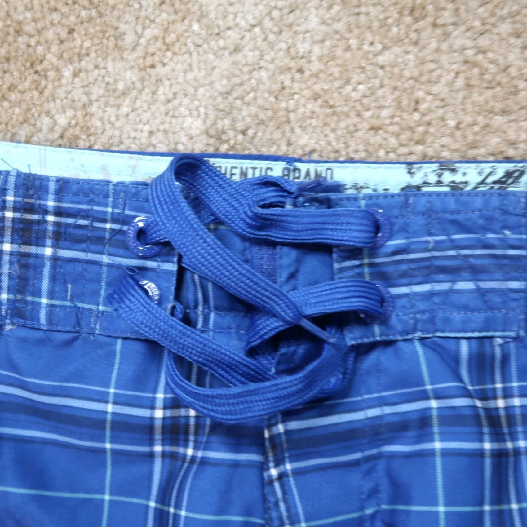 Vintage Aéropostale Board Shorts Men 29 Blue Swim Surf Skate 90s Drawstring Regular Mens Size US 29 - 3 Thumbnail