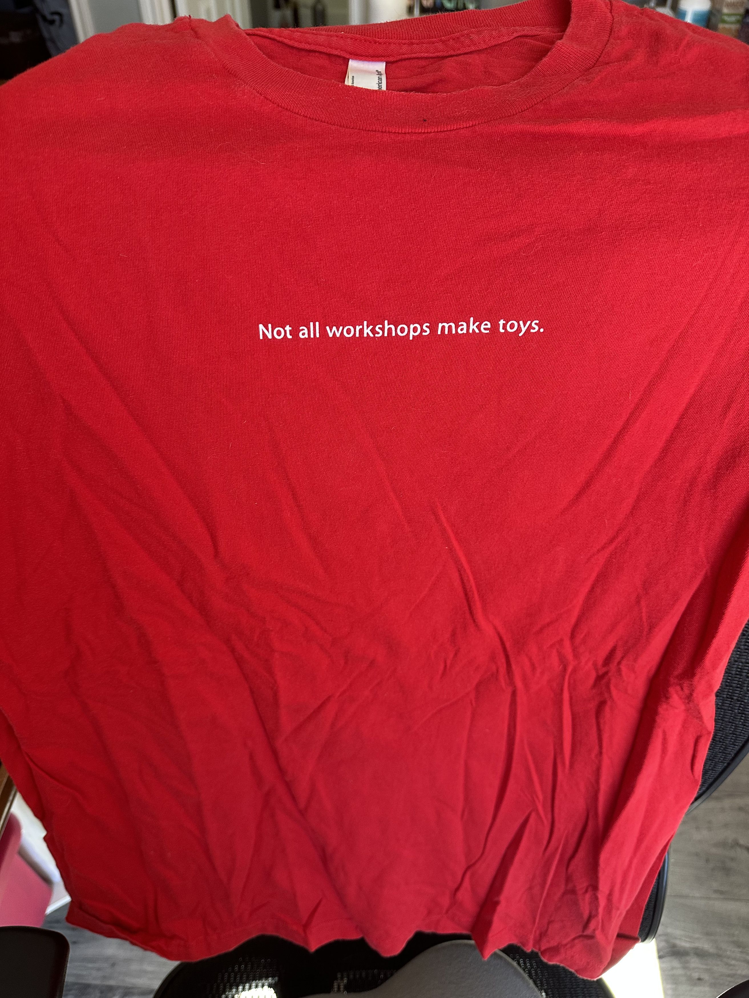 American Apparel × Apple Not All Workshops Make Toys Apple Long Sleeve Tee Size US L / EU 52-54 / 3 - 3 Thumbnail