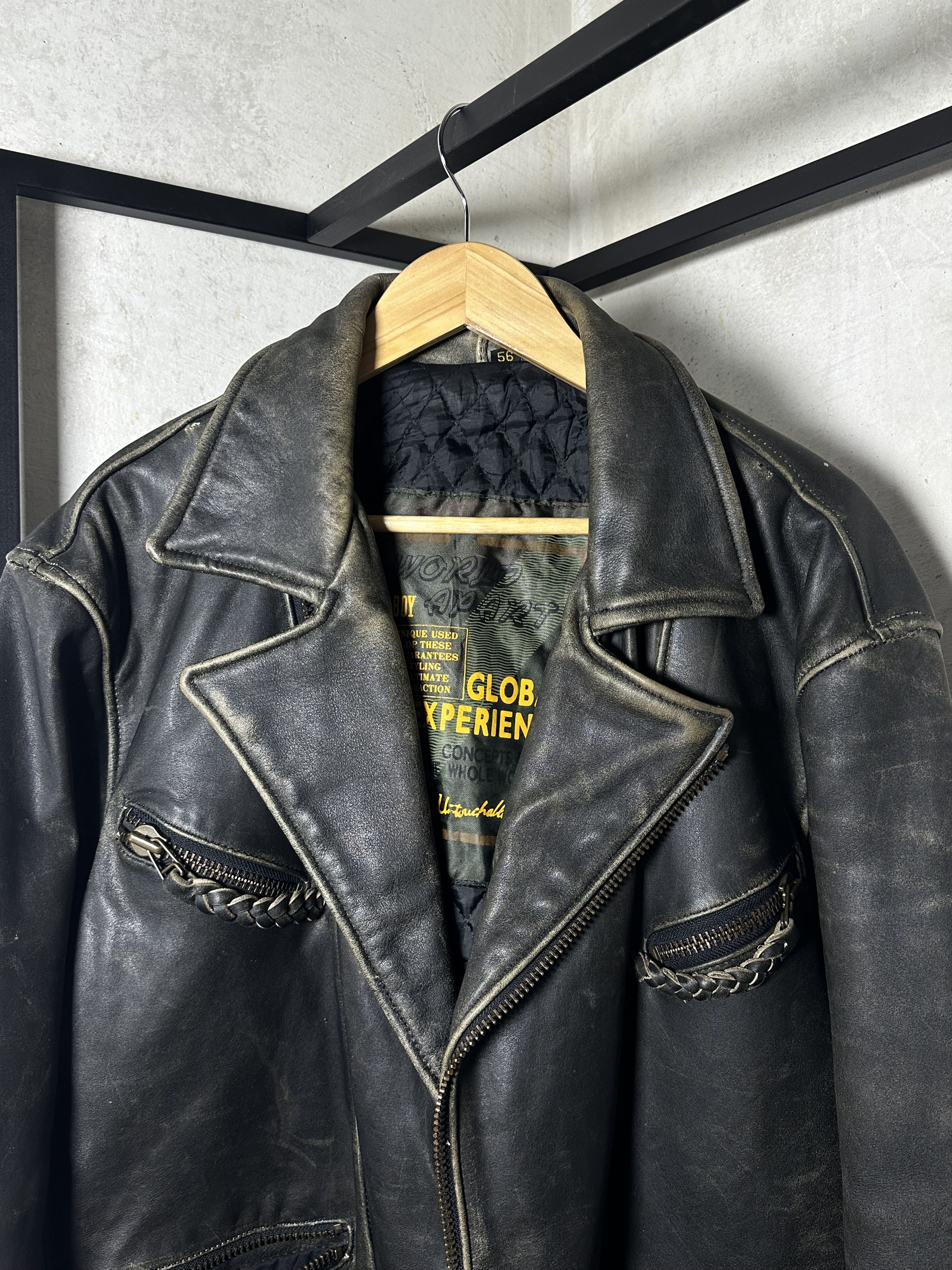 Genuine Leather Genuine Leather Biker Jacket Size US XL / EU 56 / 4 - 5 Thumbnail