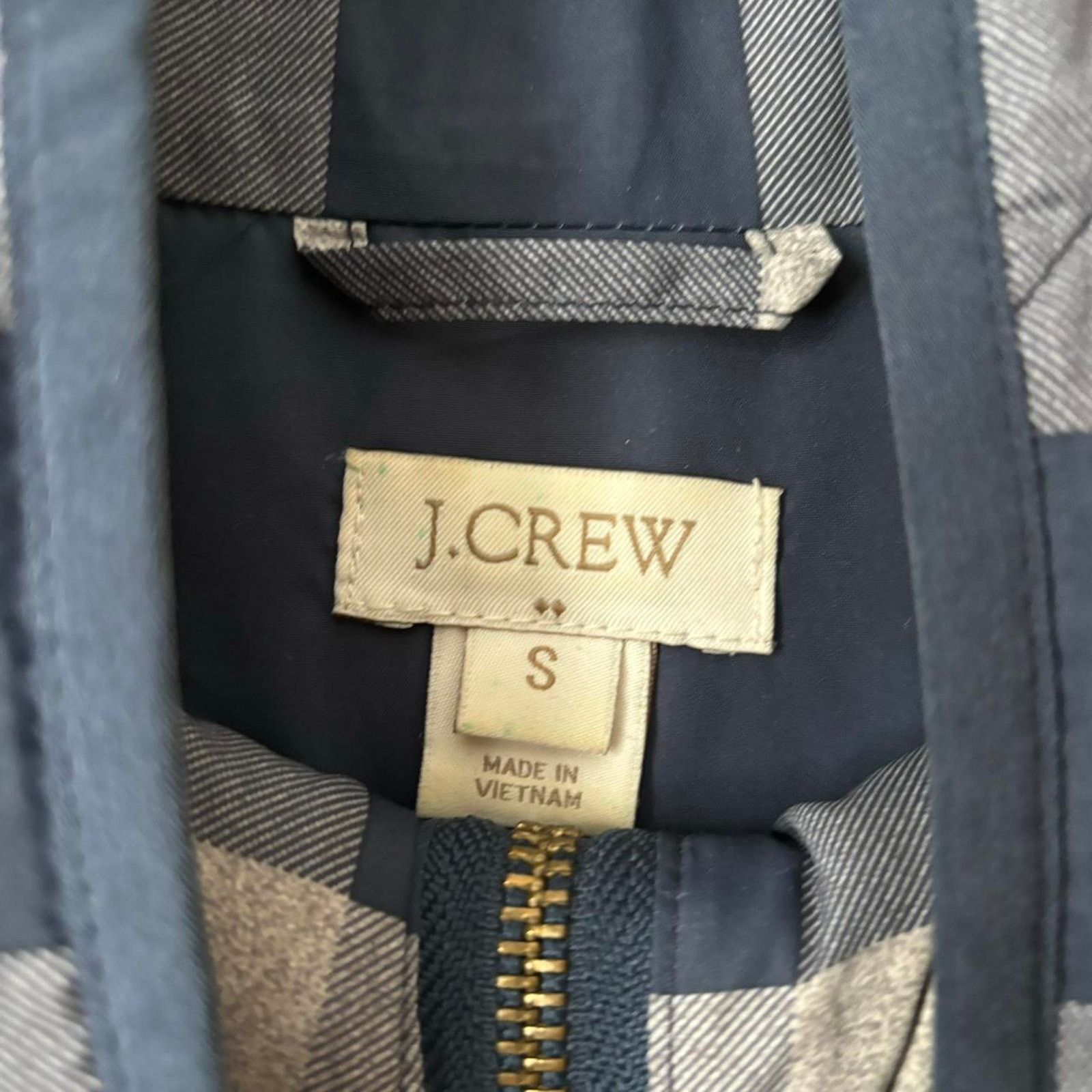 J.Crew J. Crew Navy Blue Plaid / Check Puffer Vest Small Size S / US 4 / IT 40 - 6 Thumbnail