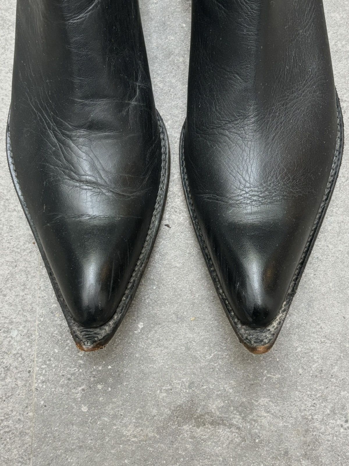 Comme des Garcons Homme Plus Comme Des Garçons | Pointed-Toe Wizard Chelsea Boots Size US 7 / EU 40 - 5 Thumbnail