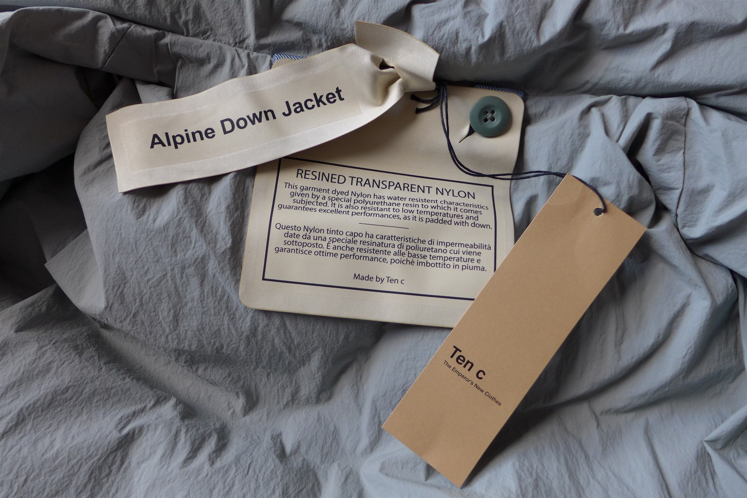 Ten C Ten C Alpine Down Jacket - Grey Size US L / EU 52-54 / 3 - 12 Thumbnail