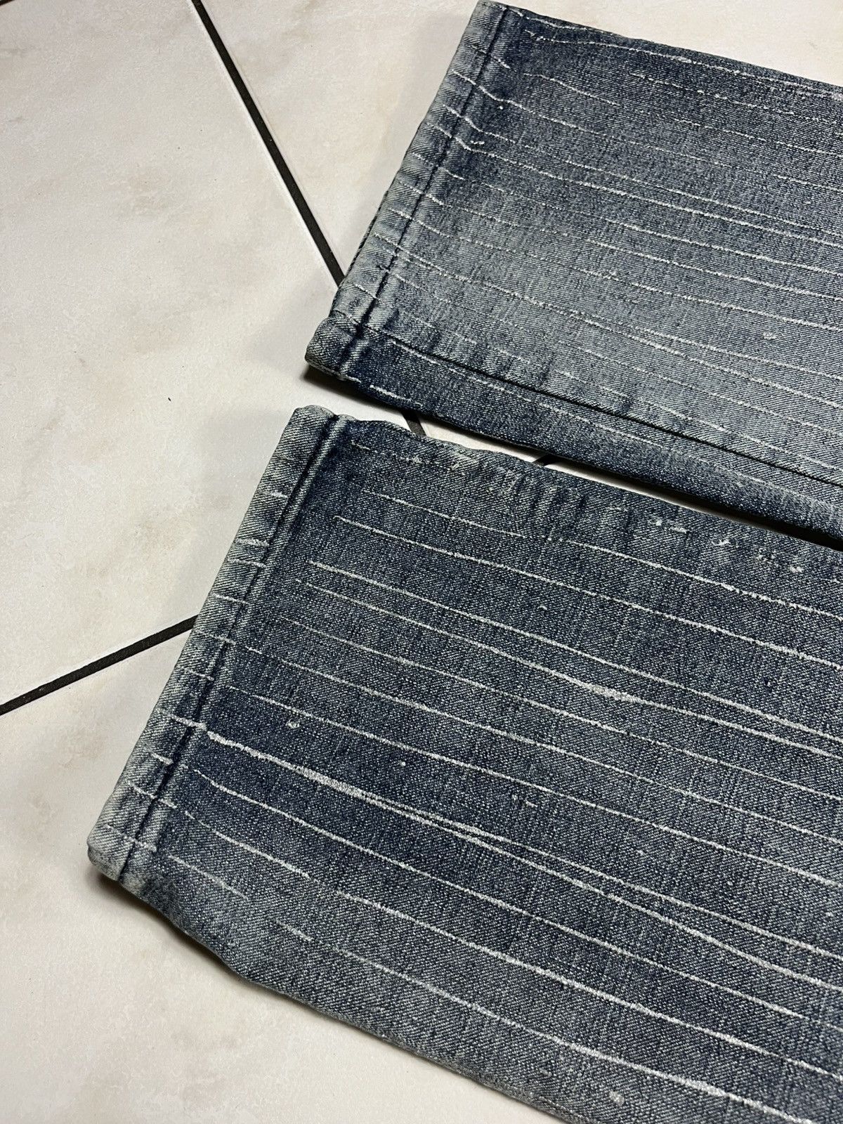 Versace × Versace Jeans Couture × Vintage Vintage Versace Jeans Couture denim pants shiny soaked dip Size 30" / US 8 / IT 44 - 9 Thumbnail