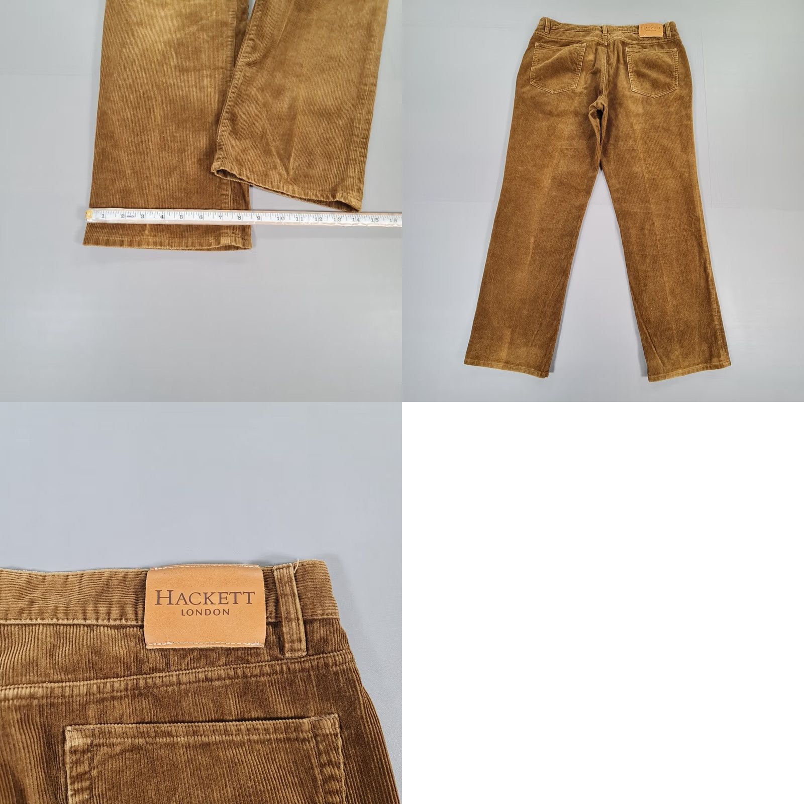 Hackett Hackett London Mens Trousers Brown Corduroy Cotton Straight Leg W36 L31 Pants Size US 36 / EU 52 - 8 Thumbnail