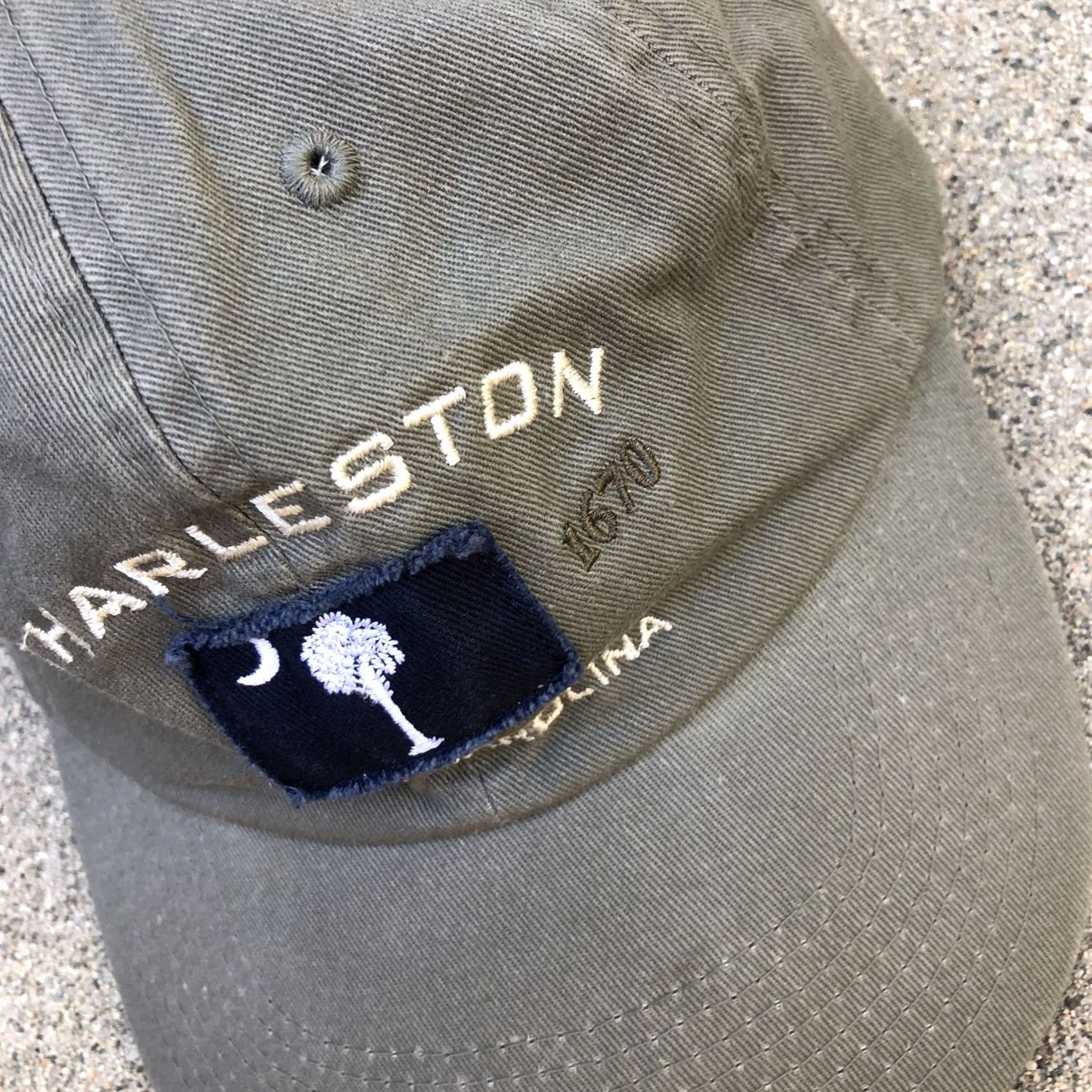 Vintage Fahrenheit Headwear VTG Charleston South Carolina Dad Hat Men's Grey Adjustable Hat Size ONE SIZE - 3 Thumbnail