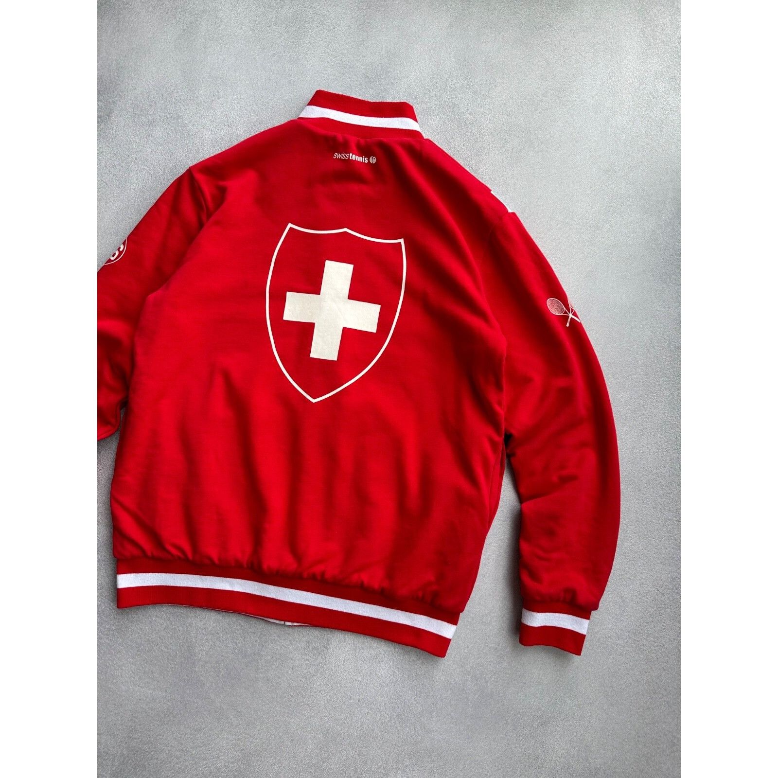 Vintage VTG Roger Federer Switzerland Tennis Reversible Heavy Zip Ol Size US XL / EU 56 / 4 - 11 Thumbnail