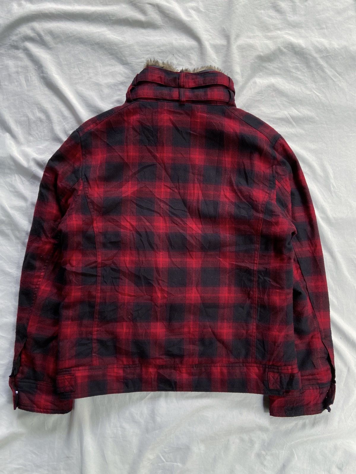 PPFM DOUBLE FOCUS BONDAGE PUNK PLAID FUR JACKET Size US M / EU 48-50 / 2 - 13 Thumbnail