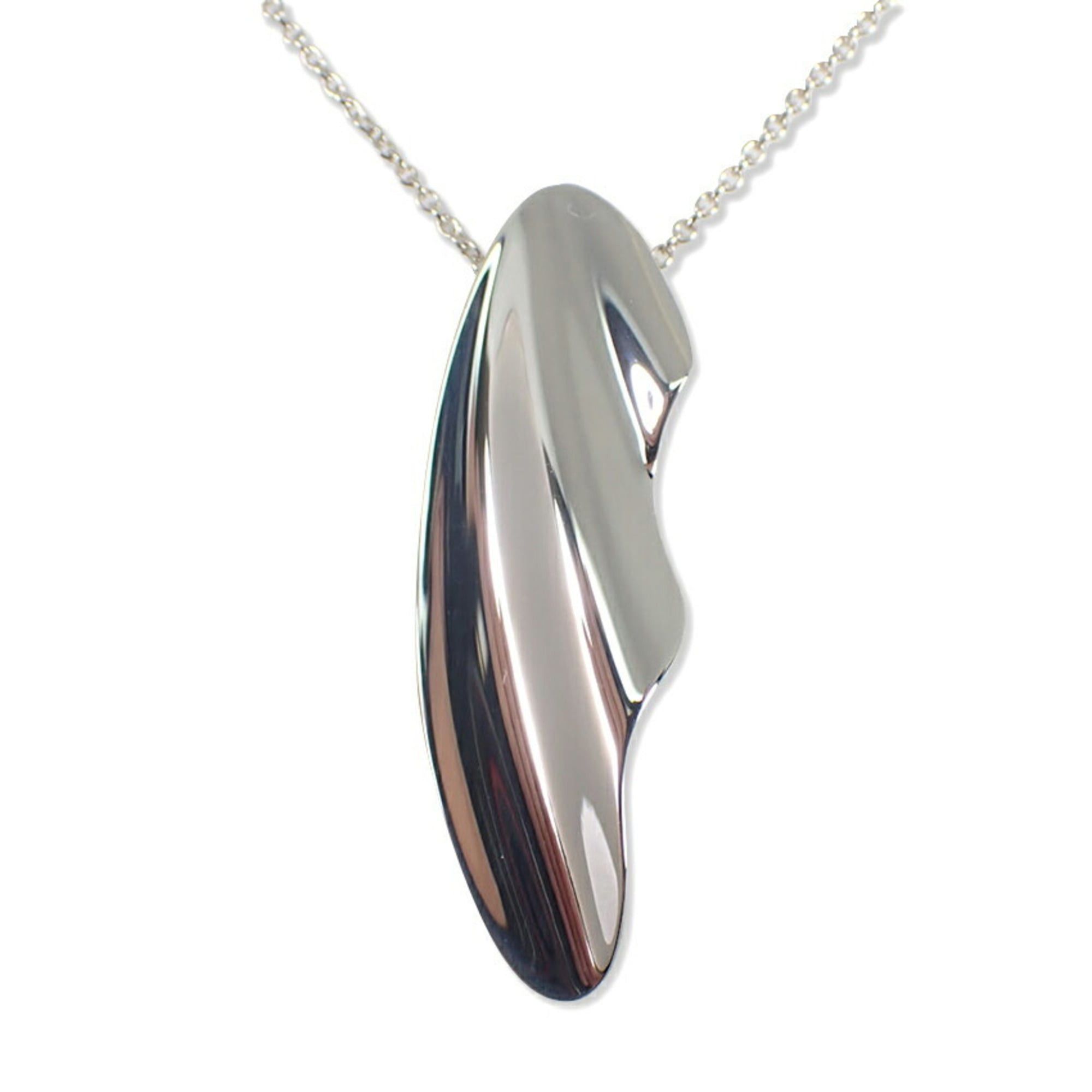 Tiffany & Co. TIFFANY & Co. 925 Elsa Peretti Feather Pendant Necklace Size ONE SIZE - 1 Thumbnail