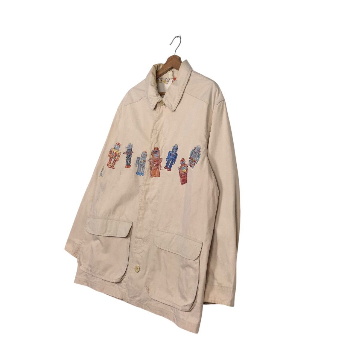 Japanese Brand × Karl Helmut 📌Vintage Chore Worker Jacket Karl Helmut Big Logo Lining Size US L / EU 52-54 / 3 - 3 Thumbnail