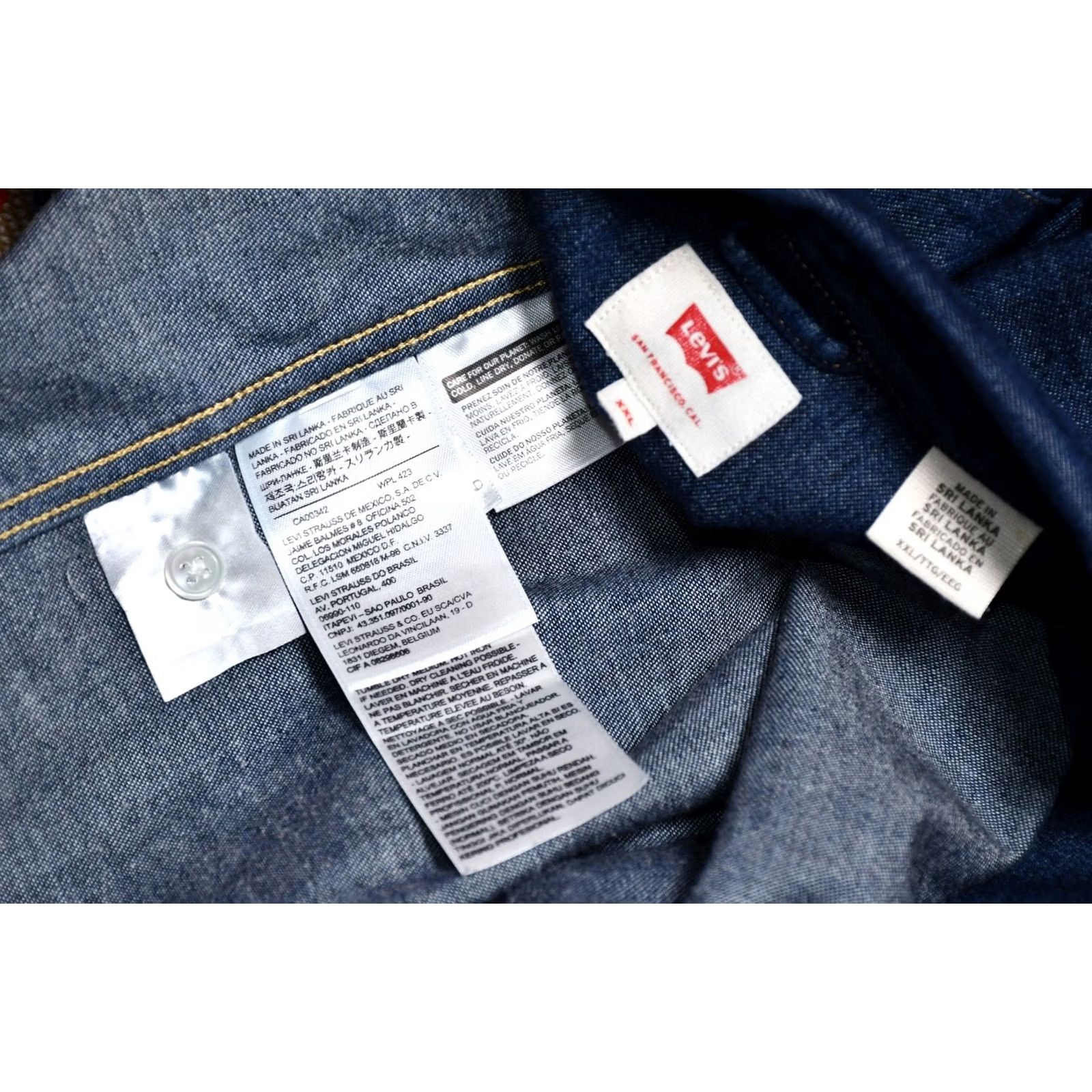 Levi's Levi's Barstow Shirt Denim Men's 2XL Barstow Shirt Denim Casual Western Snap Button-Up Pockets Blue Cotton Denim Shirt 2XL Mens Mens Size US XXL / EU 58 / 5 - 6 Thumbnail