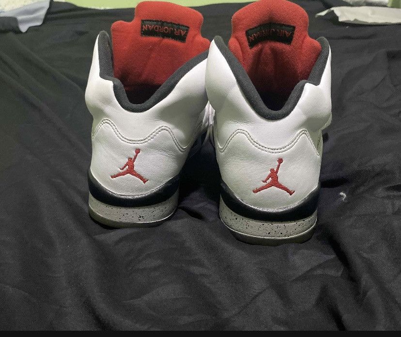 Jordan Brand Air Jordan 5 white cement Size US 10.5 / EU 43-44 - 4 Thumbnail