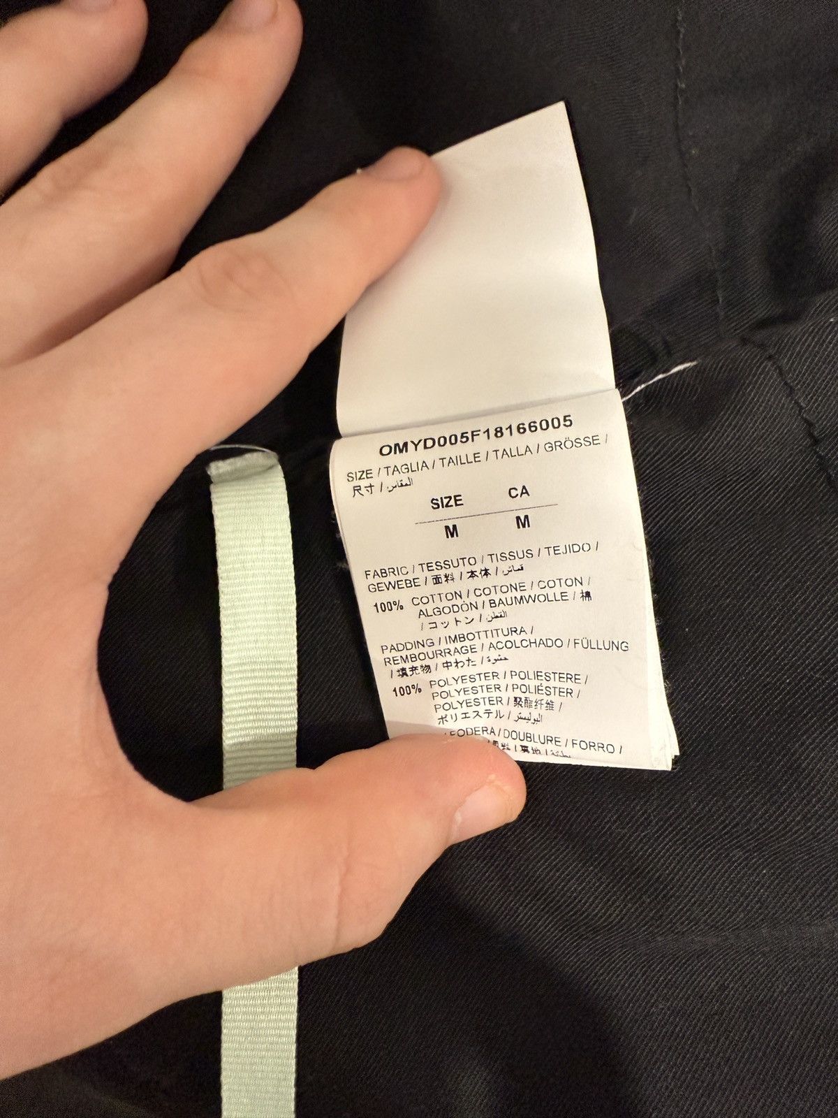 Off-White × Virgil Abloh Off-White Gradient Puffer Jacket, circa 2018/19 Size US M / EU 48-50 / 2 - 10 Thumbnail