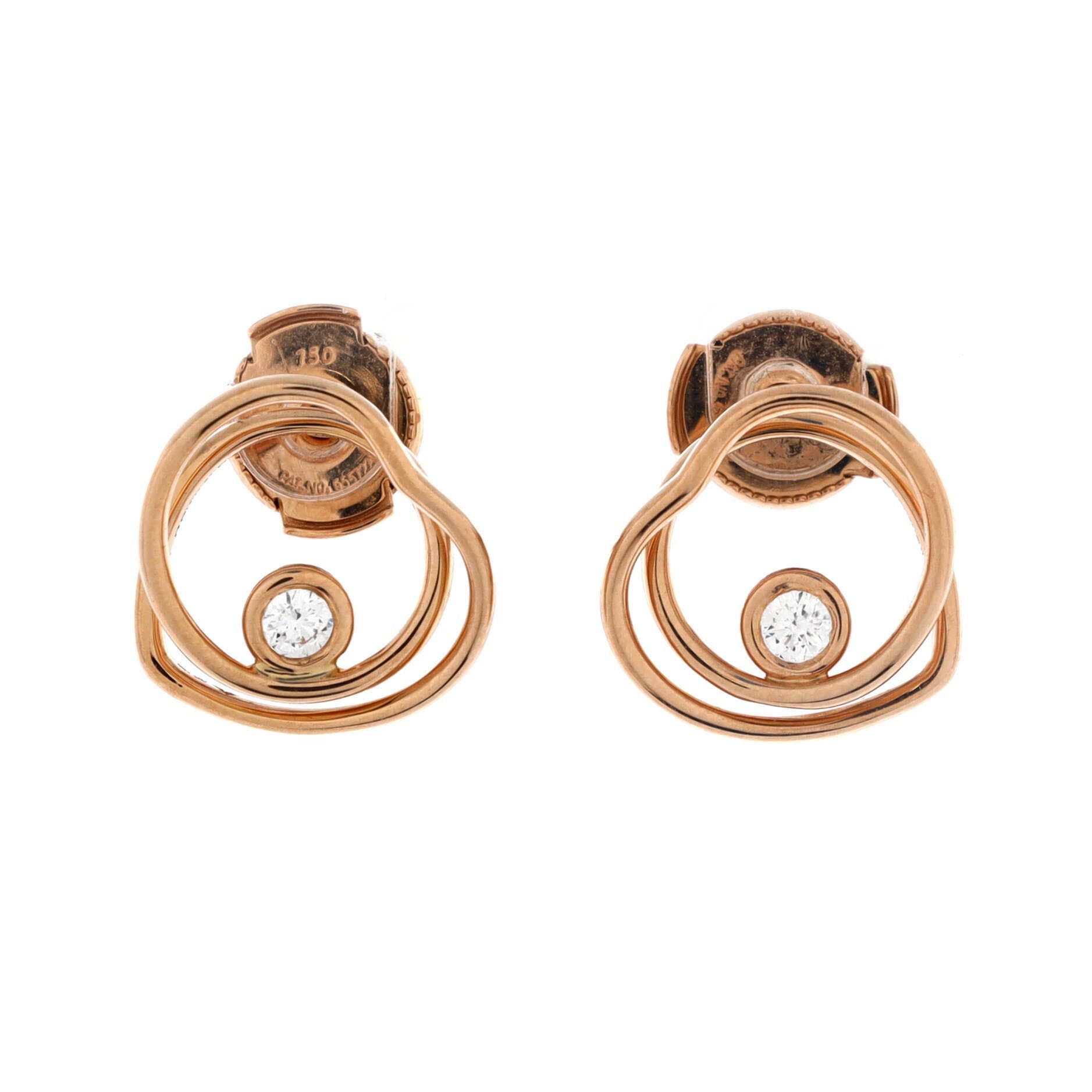 Hermes Vertige Coeur Stud Earrings Size ONE SIZE - 1 Thumbnail