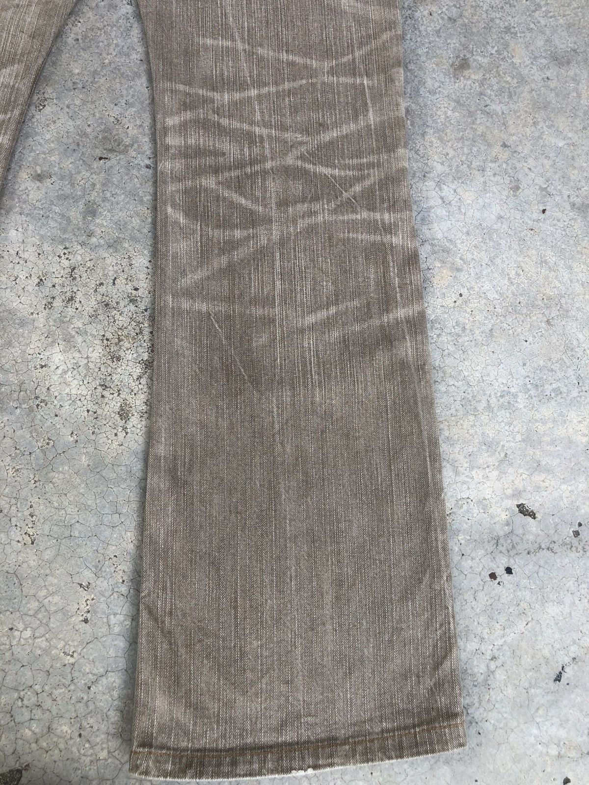 If Six Was Nine Japanese Edwin Flared Jeans Distressed Denim Size US 30 / EU 46 - 12 Thumbnail