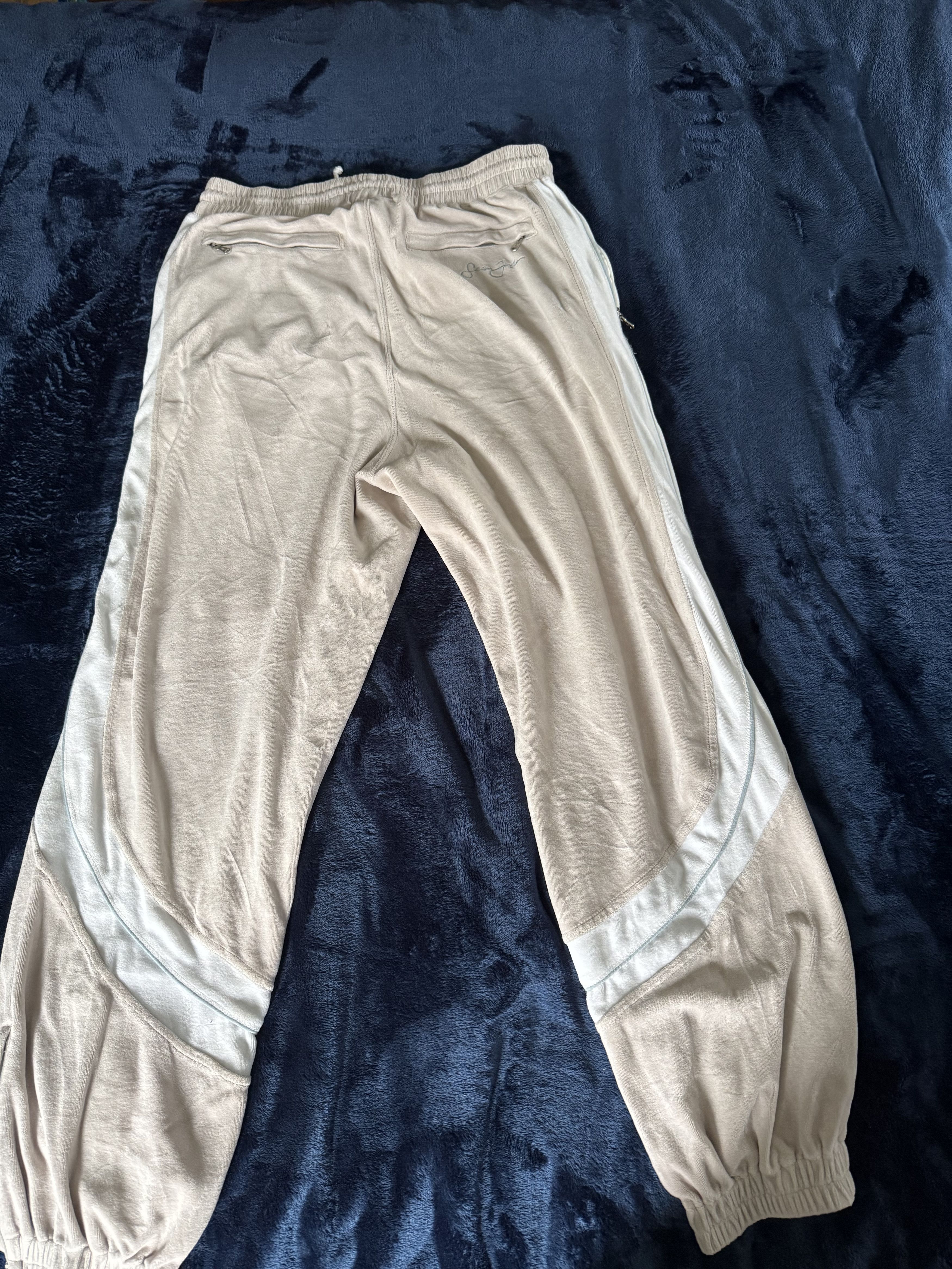 Sean John Sean John Vintage Velour Beige Sweatpants Size US 38 / EU 54 - 2 Thumbnail