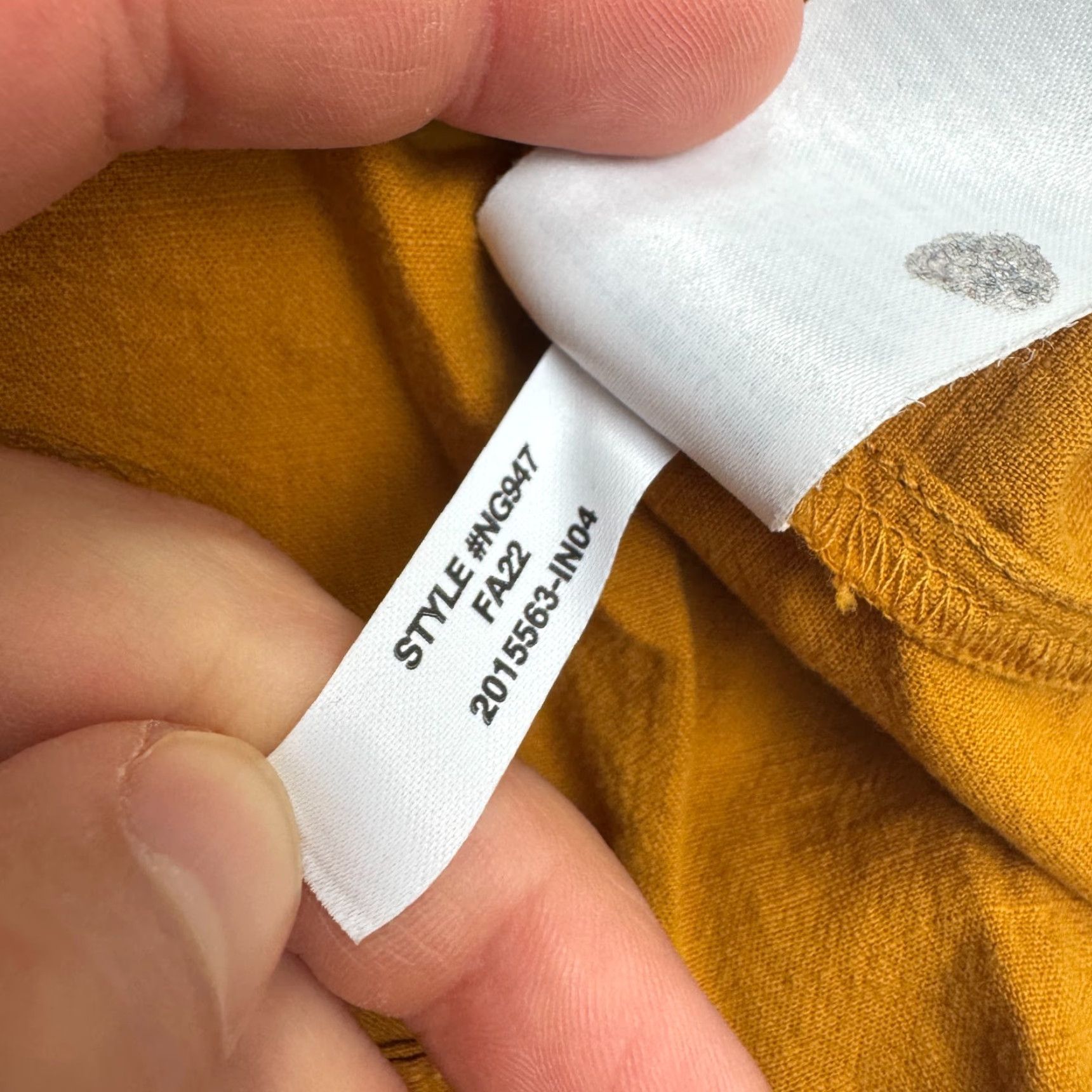 Madewell MADewell Pleated Peplum Top Blouse Women S Mustard Yellow 100% Cotton Bohemian Classic Short Sleeve Casual Stretch Size S / US 4 / IT 40 - 7 Thumbnail