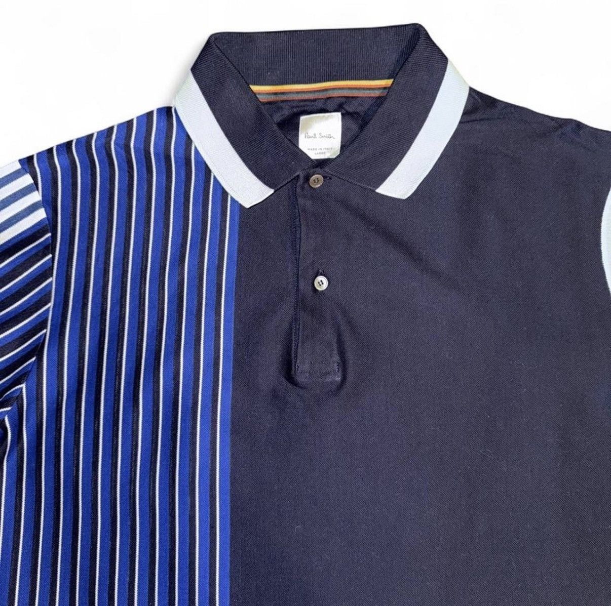 Paul Smith Paul Smith multicolor blue colorblocked polo shirt Size US L / EU 52-54 / 3 - 3 Thumbnail