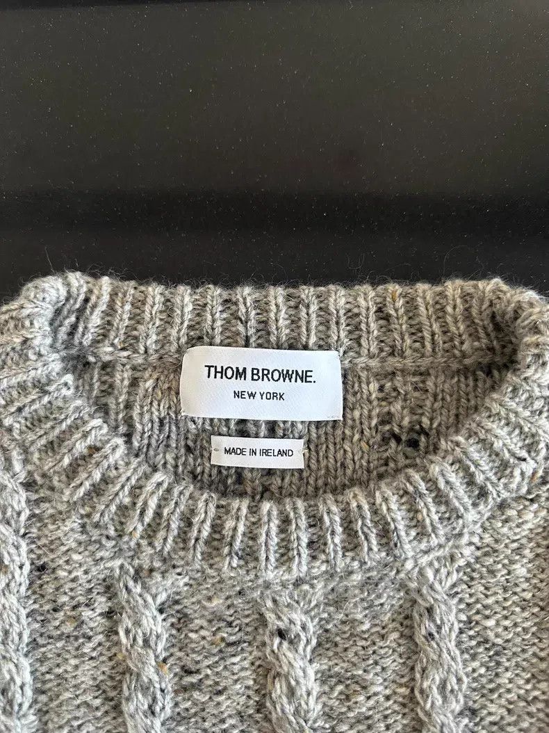 Thom Browne Thom Browne Gray Sweater Size US S / EU 44-46 / 1 - 3 Thumbnail