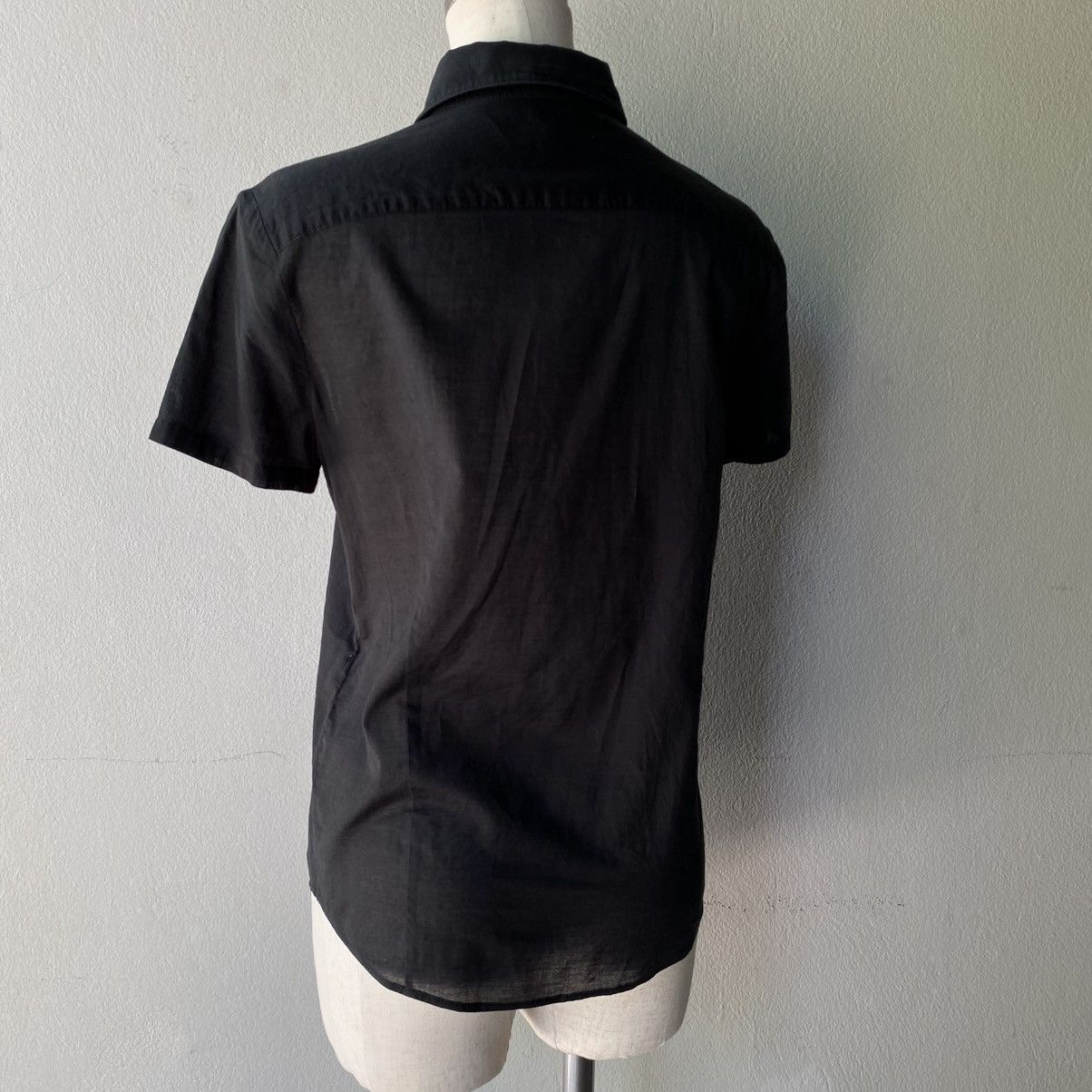 Sunao Kuwahara Sunao kuwahara Black textured shirt with mixed buttons Size M / US 6-8 / IT 42-44 - 25 Thumbnail