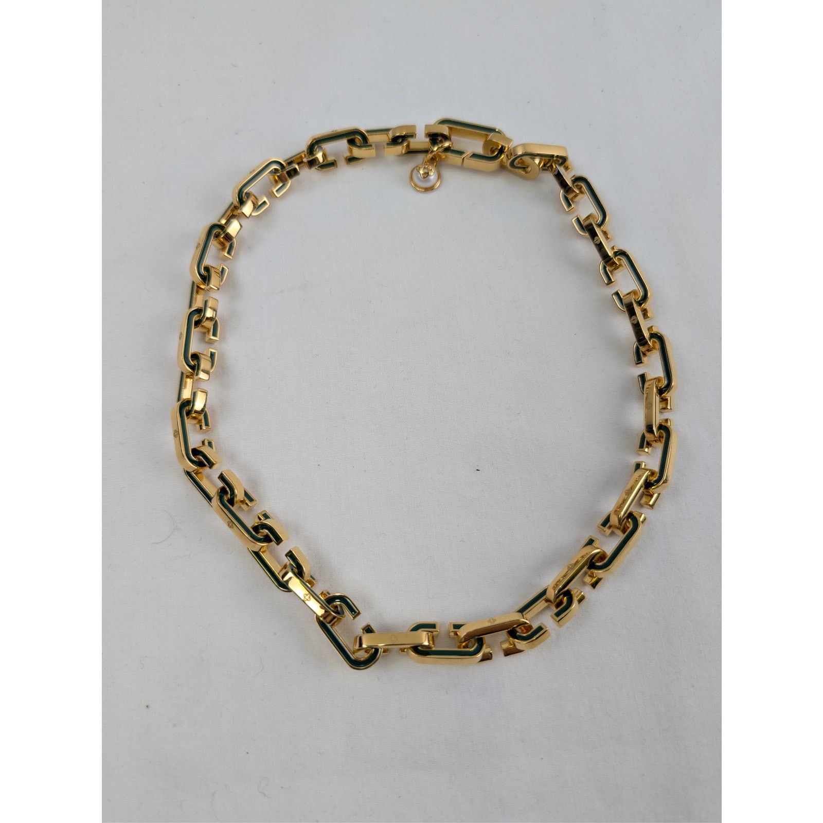 Casablanca o1rshd1 Size: OS / Brass / Enamel Bracelet in Green/Gold Size ONE SIZE - 2 Thumbnail