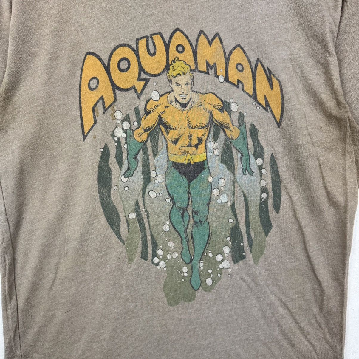 DC Comics × Junk Food × Vintage Vintage Aquaman Tshirt Size US M / EU 48-50 / 2 - 2 Thumbnail