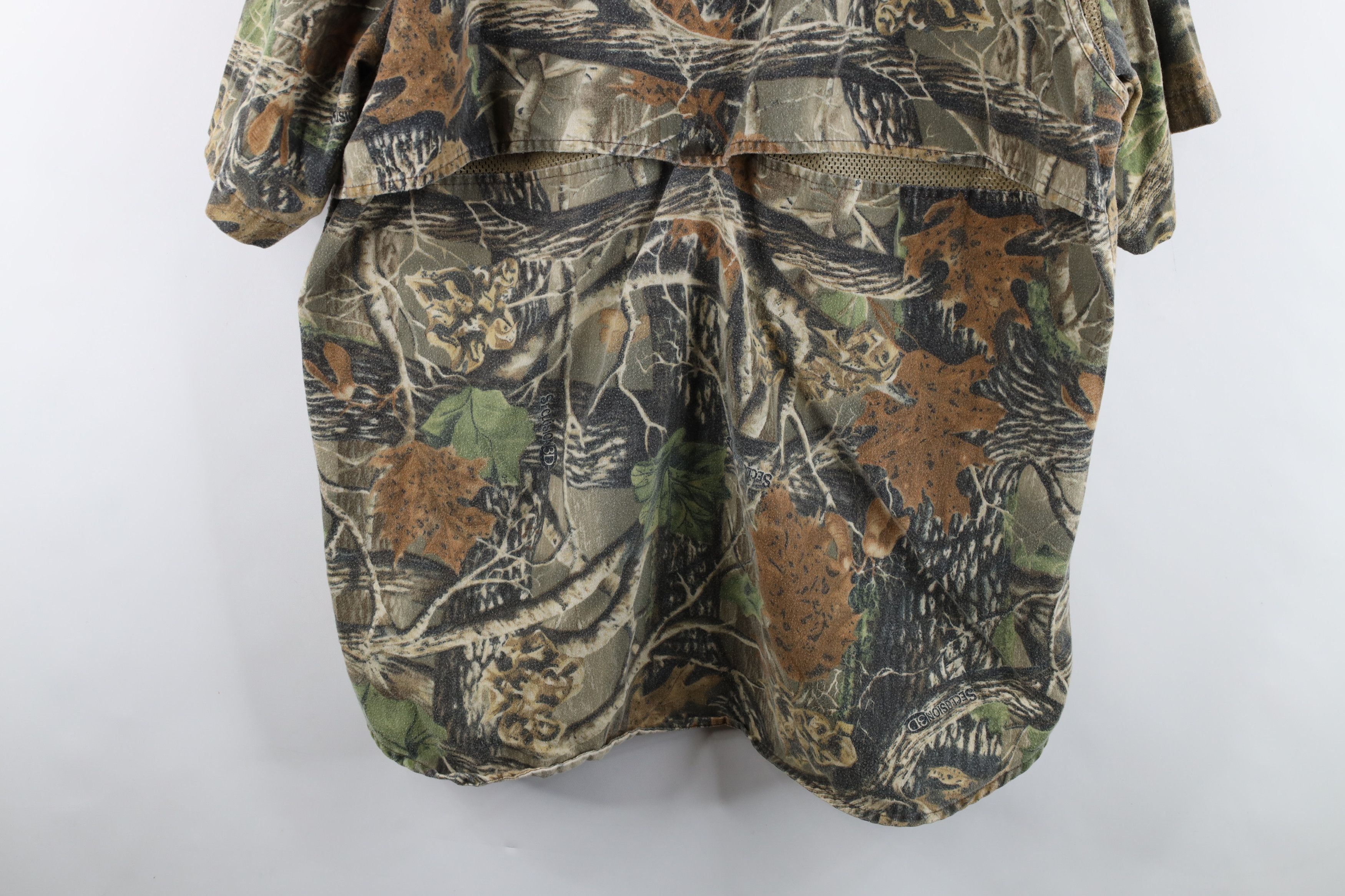 Cabelas Vintage Cabelas NWTF Camouflage Chamois Cloth Button Shirt Size US XL / EU 56 / 4 - 14 Thumbnail
