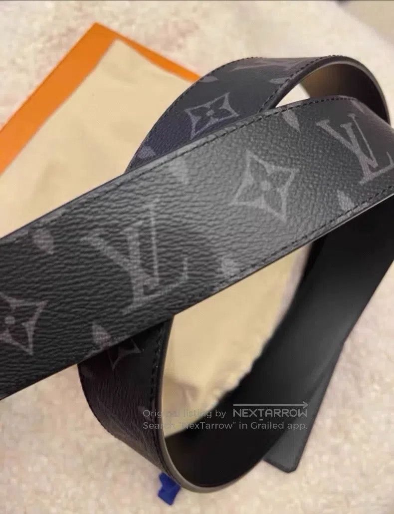 Other Louis Vuitton Frosted Black Buckle Black Presbyopia Belt M Size ONE SIZE - 6 Thumbnail