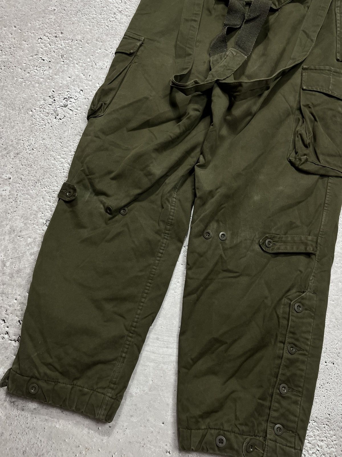 Other Vintage Austrian Army Field Overalls Olive Green Cargo Pants Size US 36 / EU 52 - 14 Thumbnail