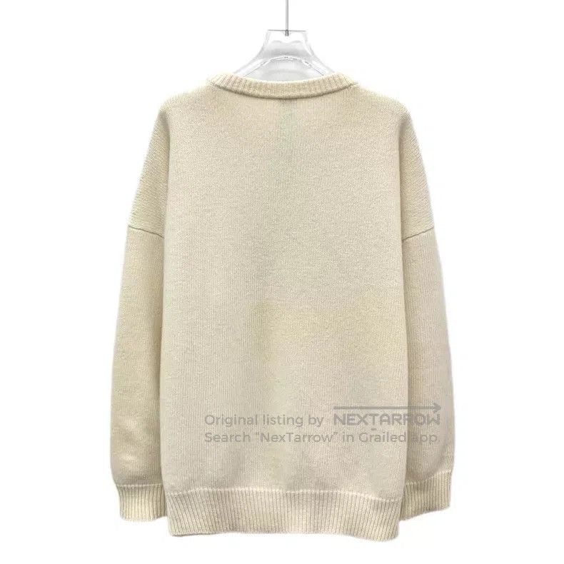 Loewe Loewe Beige Logo Letter Embroidered Diamond-studded Wool C Size L / US 10 / IT 46 - 2 Thumbnail