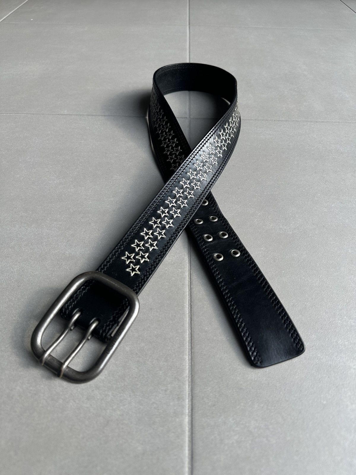 Dior × Hedi Slimane Dior Homme SS04 Crystal Strip Belt | Grailed