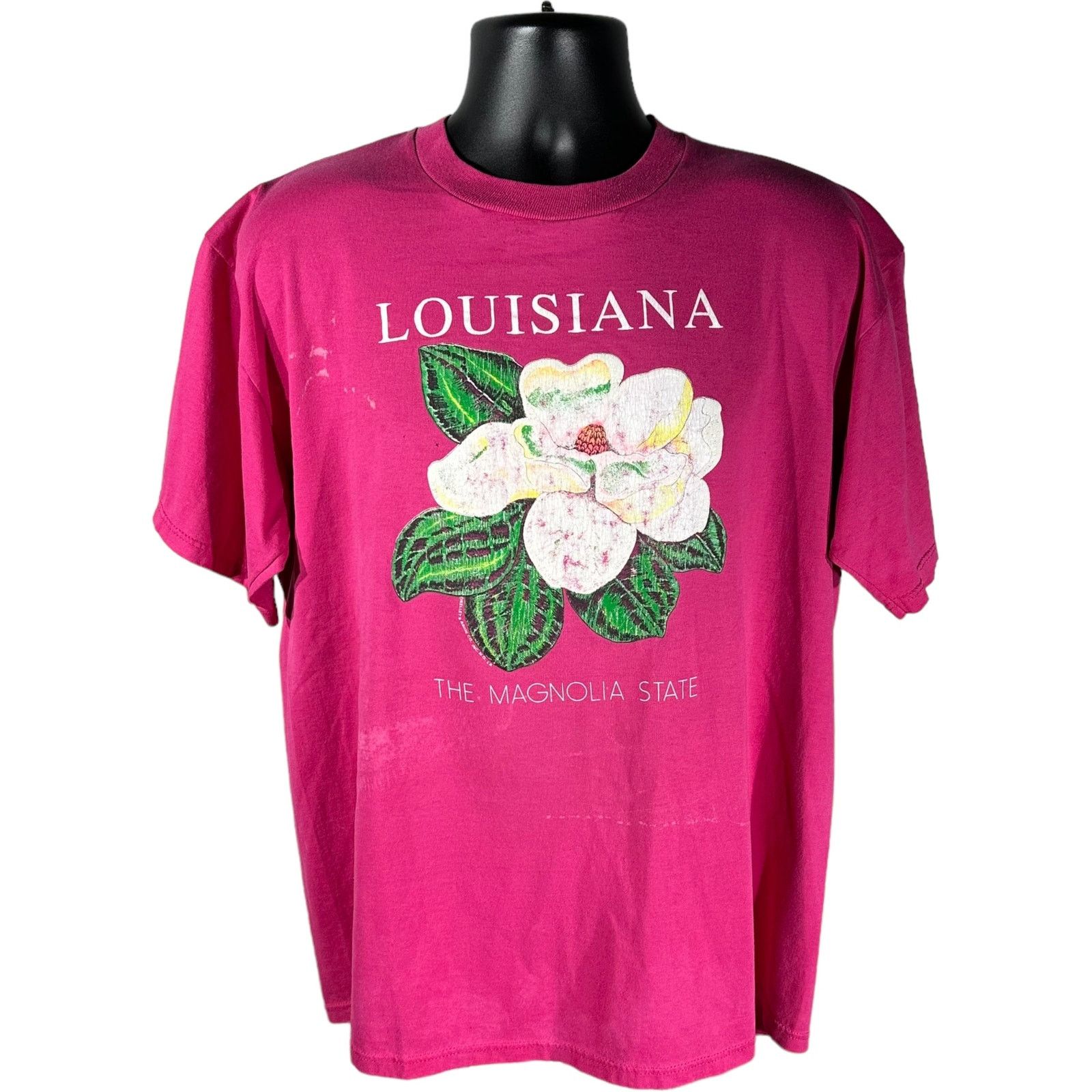 Vintage Vintage Louisiana "The Magnolia State" Tee Size US XL / EU 56 / 4 - 1 Thumbnail