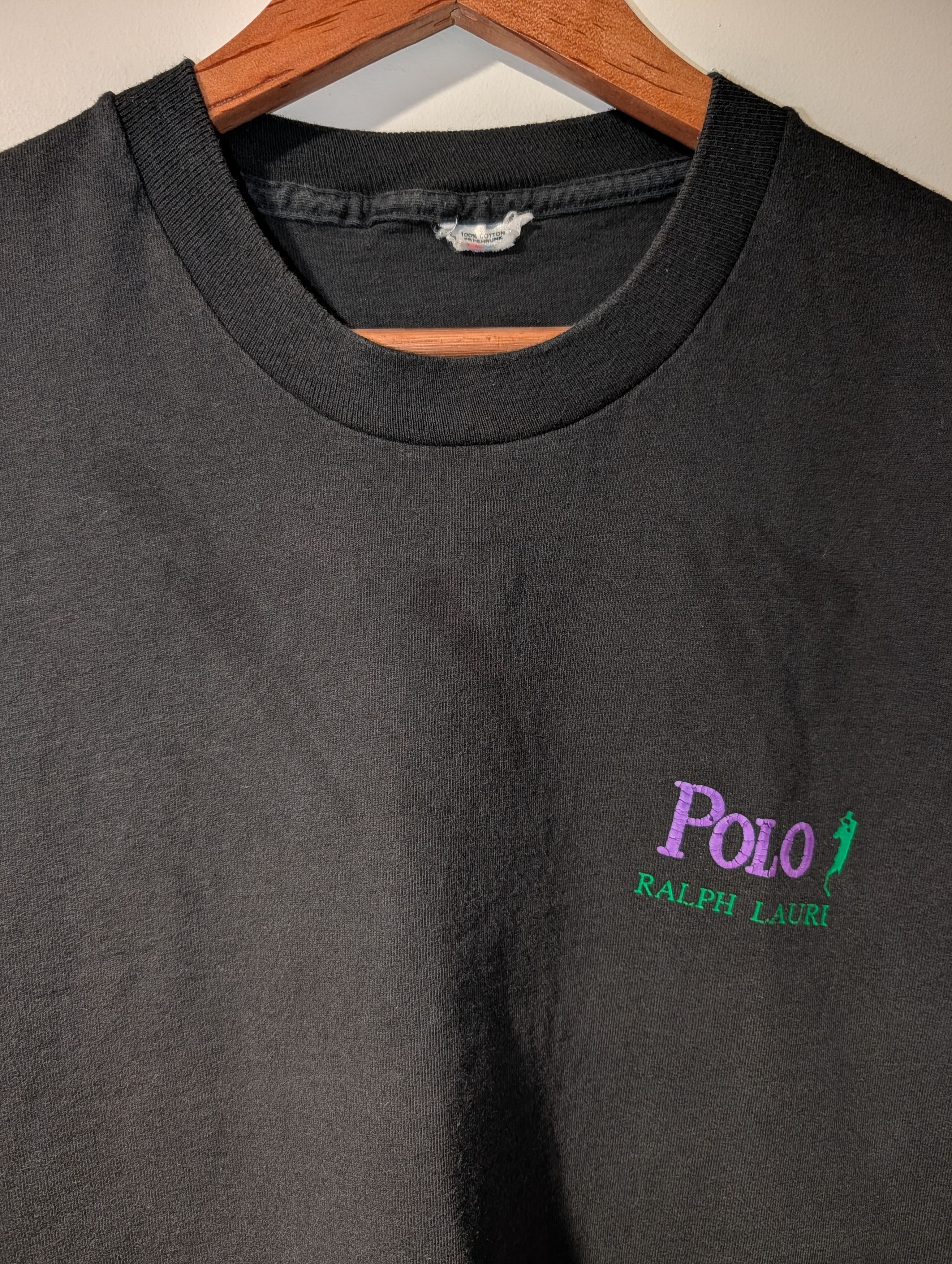 Polo Ralph Lauren Polo Ralph Lauri T-Shirt Purple Green Logo Streetwear Size US XL / EU 56 / 4 - 4 Thumbnail