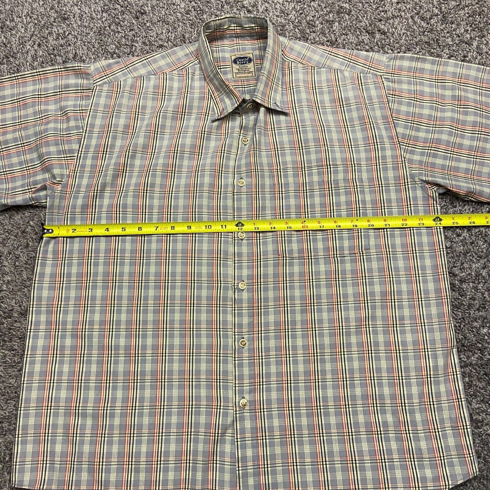 Vintage Vintage Plaid Button Down Shirt 80s 90s Lightweight Check Size US L / EU 52-54 / 3 - 5 Thumbnail