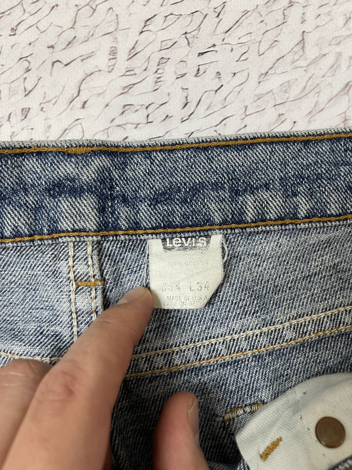 Levi's Levi’s 505 vintage 90s made in USA blue faded denim jeans Size US 34 / EU 50 - 11 Thumbnail